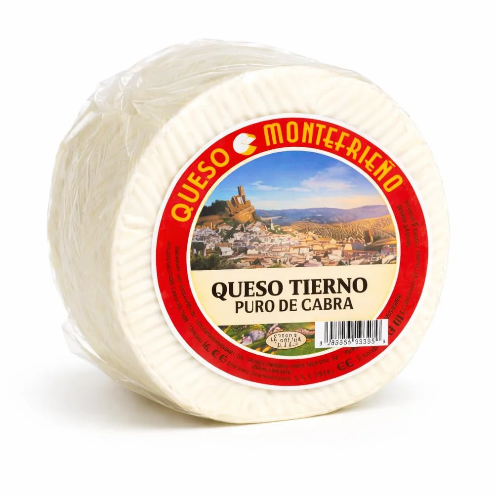 Queso Tierno Puro de Cabra Montefrieño 800g Leche Pasteurizada Sabor Suave Cremoso