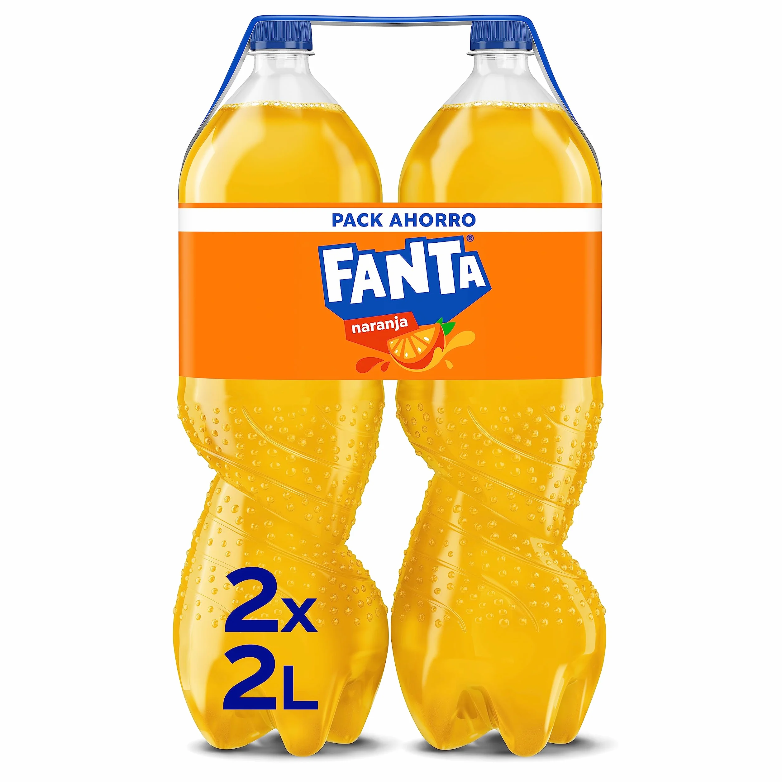 Fanta Naranja Refresco Bajo en Calorías Pack 2 Botella 2L