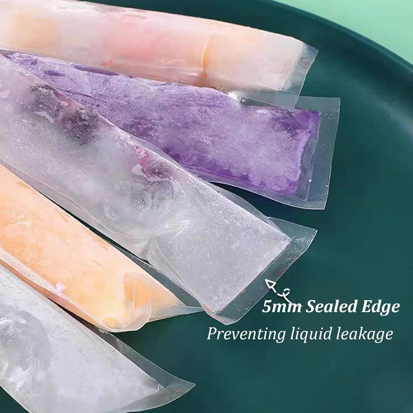 Bolsas para helados largos con embudo para moldes de hielo