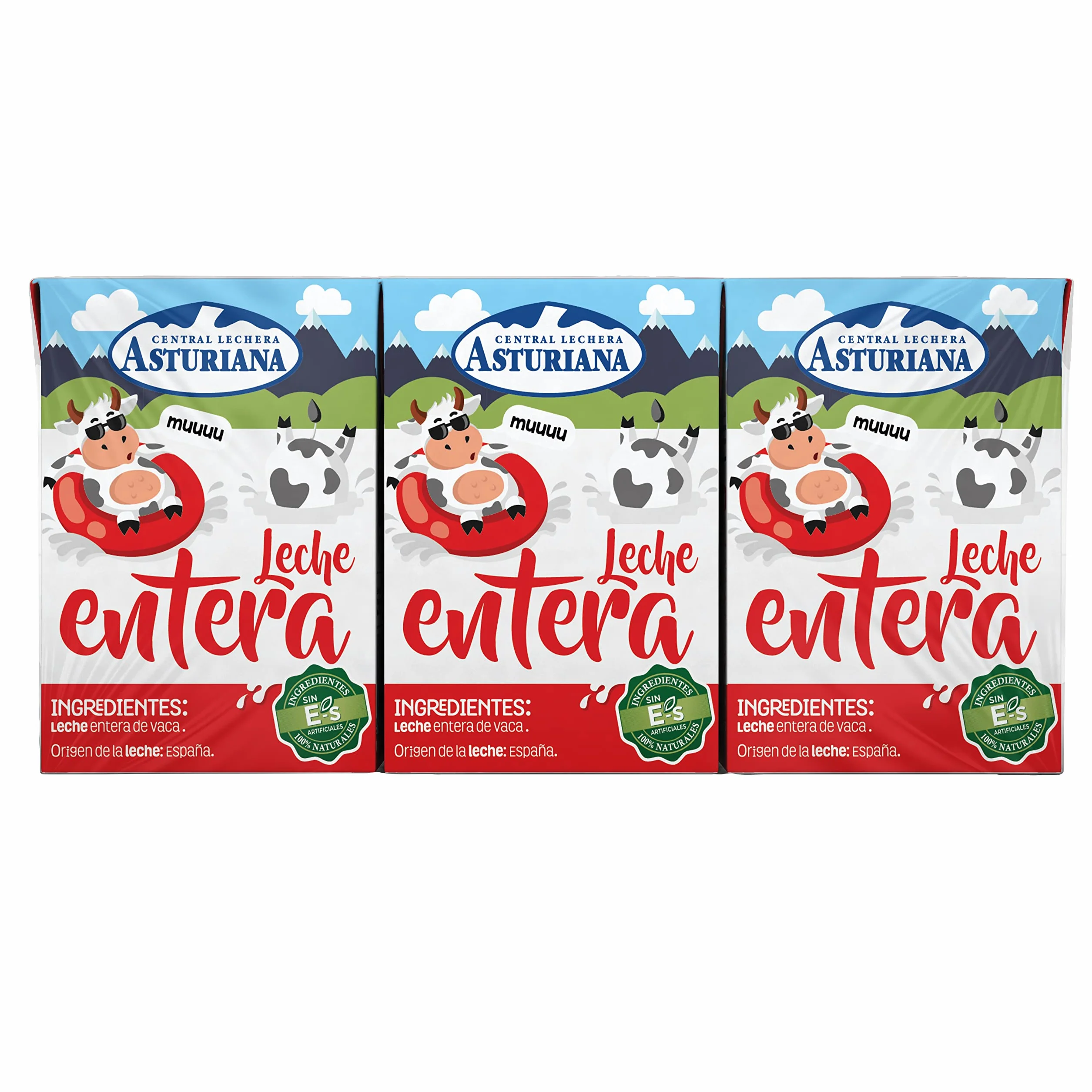 Central Lechera Asturiana Leche Entera Pack 6 x 200ml