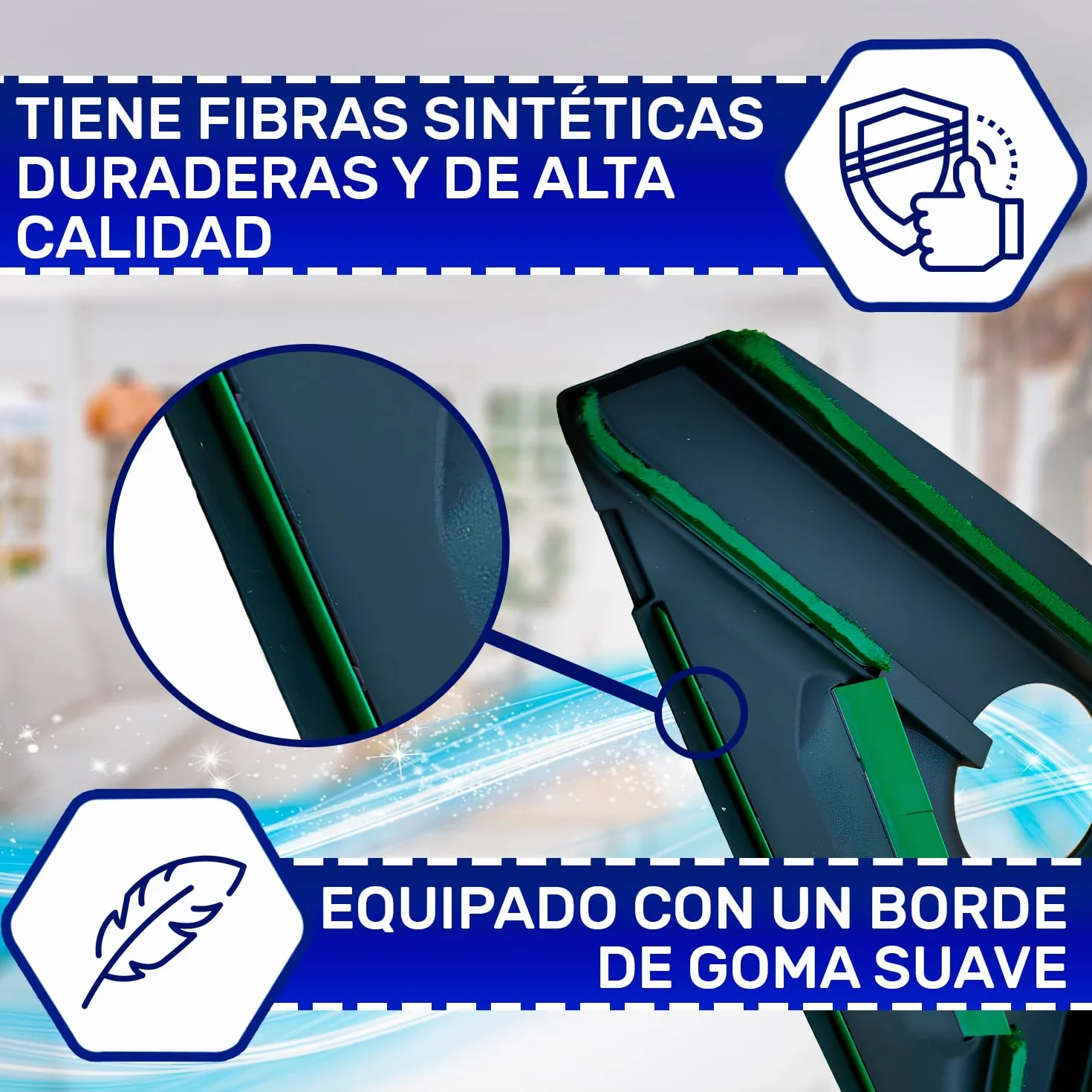 MONTERAL Cepillo con Borde de Goma y Cerdas para Modelos HD60 HD65 para Aspiradora con Código Original 58072 para Vorwerk Kobold VK200 VK220S - Garantía de 10 Años