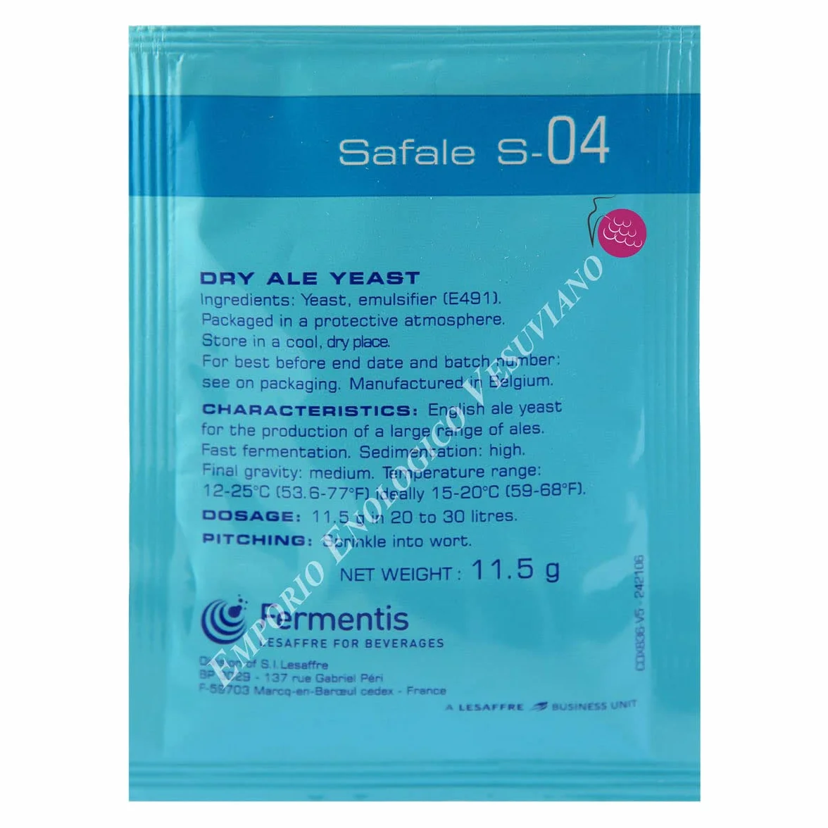 Fermentis SAFALE S-04-11,5 g Levadura para cerveza