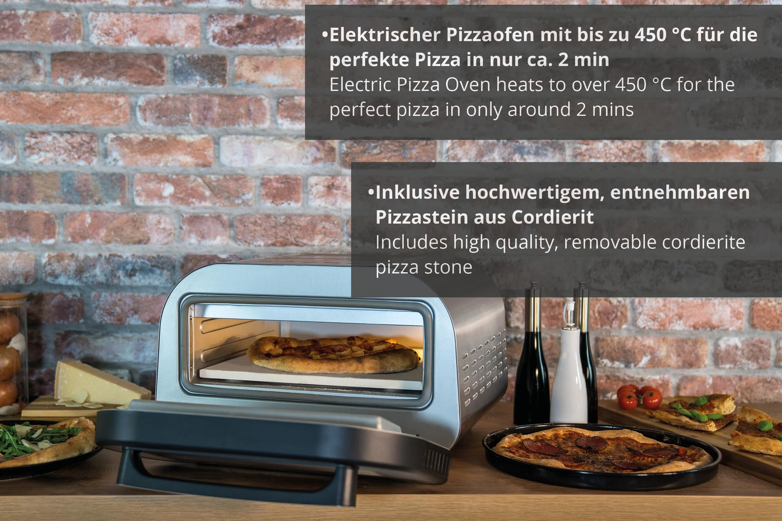 Unold Machine et Four à Pizzas 1700 W Gris