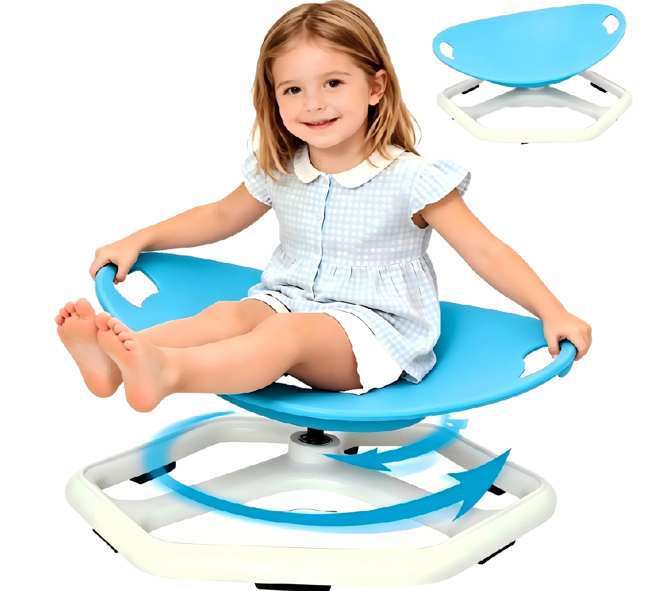 Silla Giratoria Sensorial para Niños, Taburete Giratorio de 360° con Entrenamiento de Equilibrio, para Mejorar el Equilibrio, Juguete Sensorial para niños y Niñas, Ideal para Autismo
