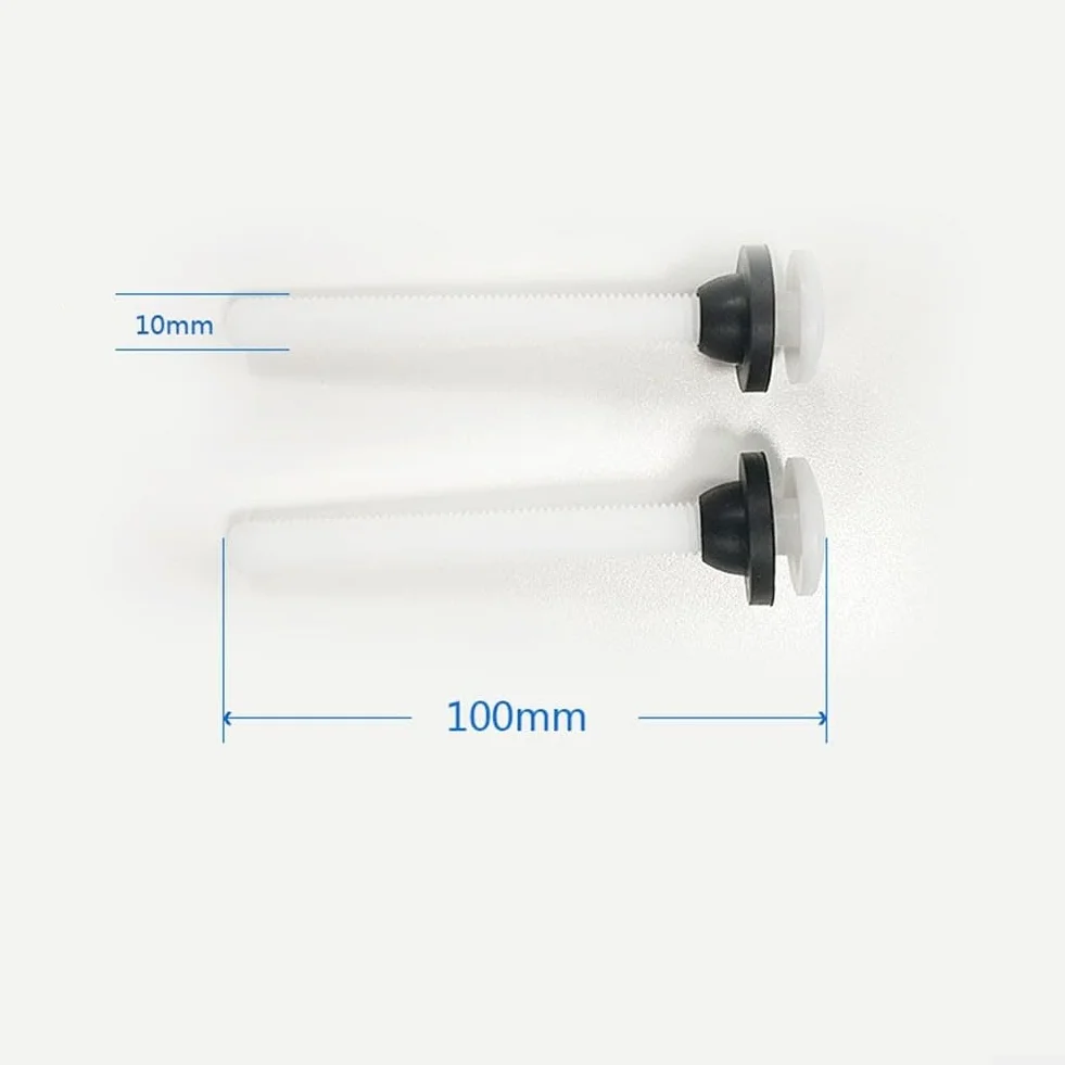 Kit de conexión de tanque de inodoro de dos piezas: pernos y tornillos de cisterna de plástico y goma M10 para una fijación segura del tanque de agua, compatible con el estándar del Reino