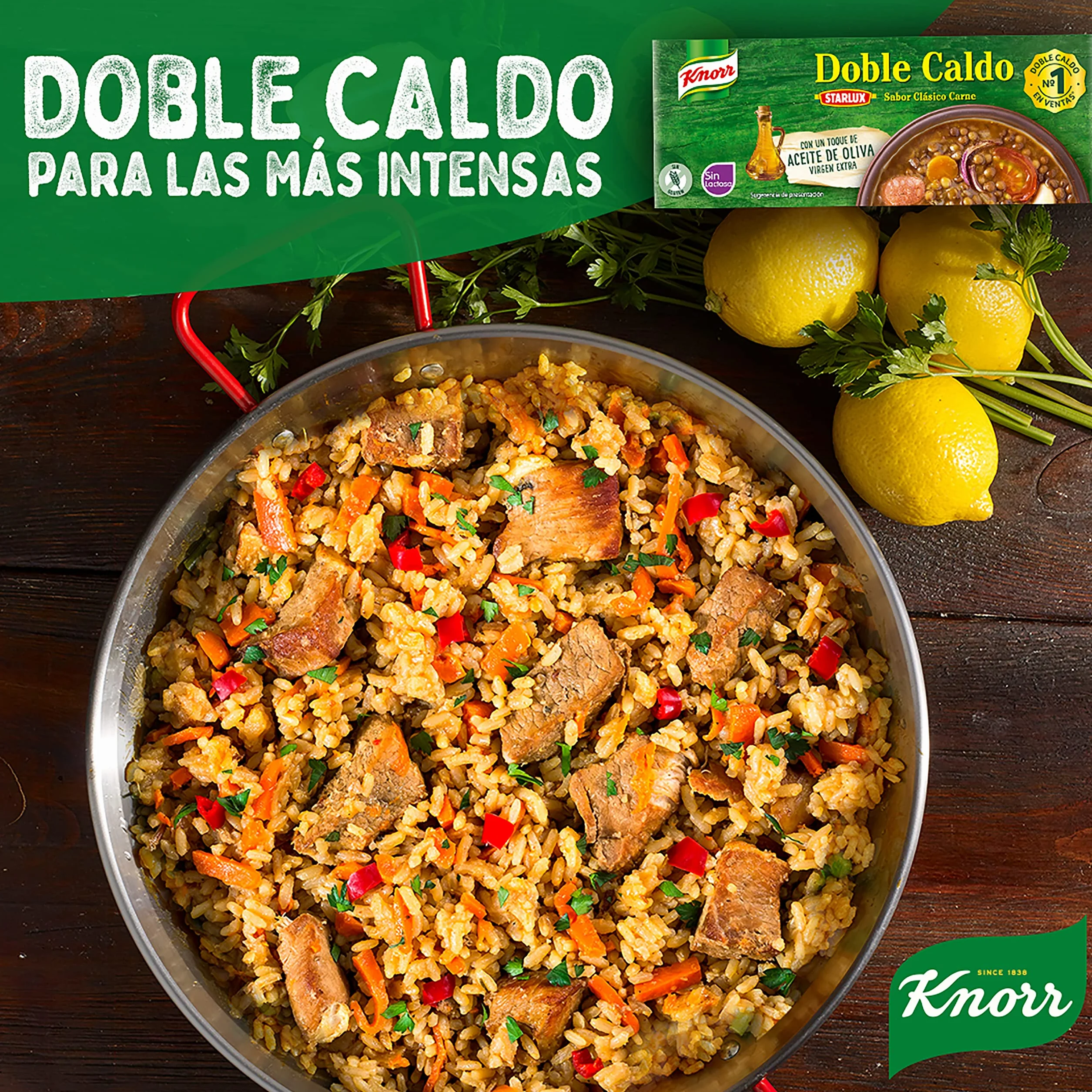Knorr Doble Caldo en Pastilla Carne, 240g