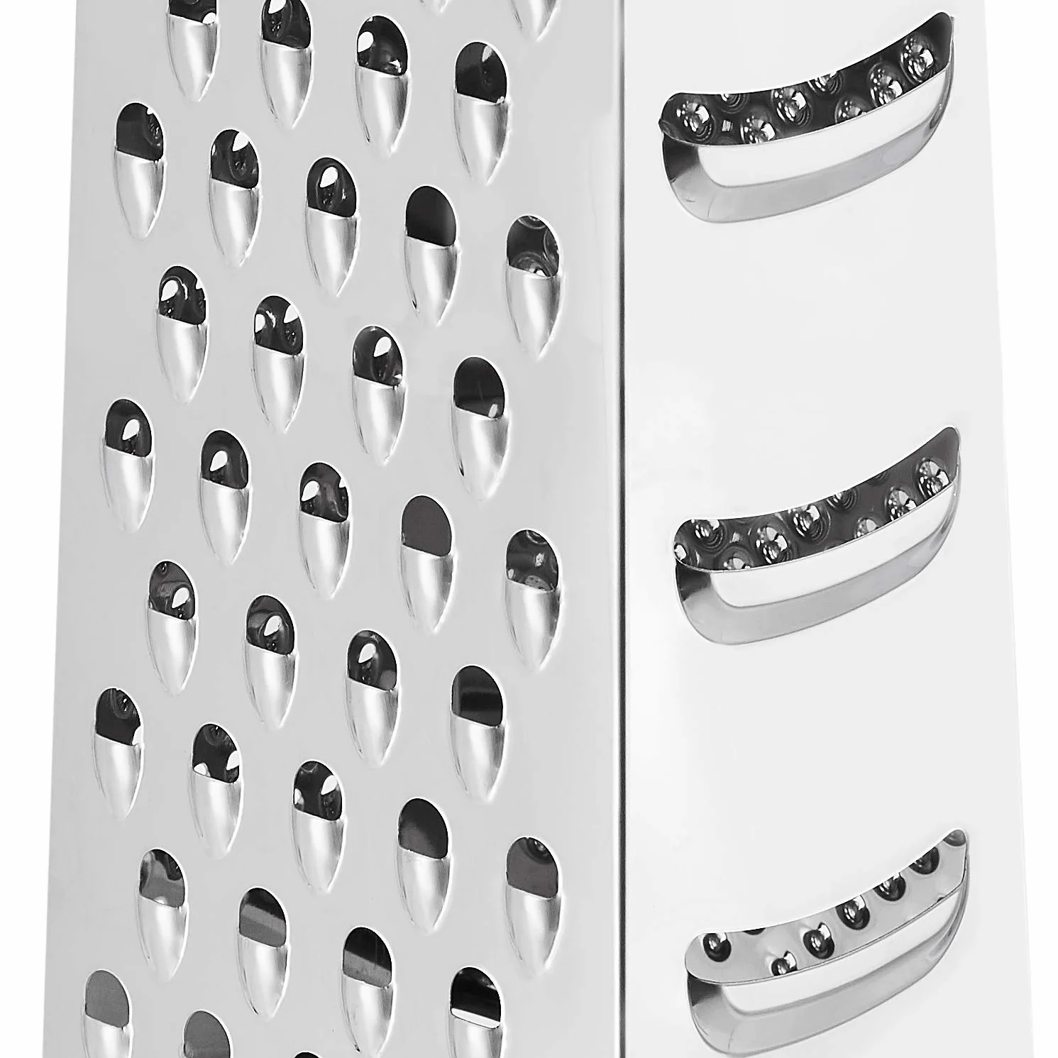 Amazon Basics Rallador de queso de acero inoxidable 4 lados 22,9 cm Negro