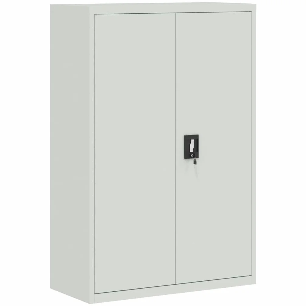 Armario de Oficina Acero Gris 90x40x140 cm vidaXL Vitrina Organizador