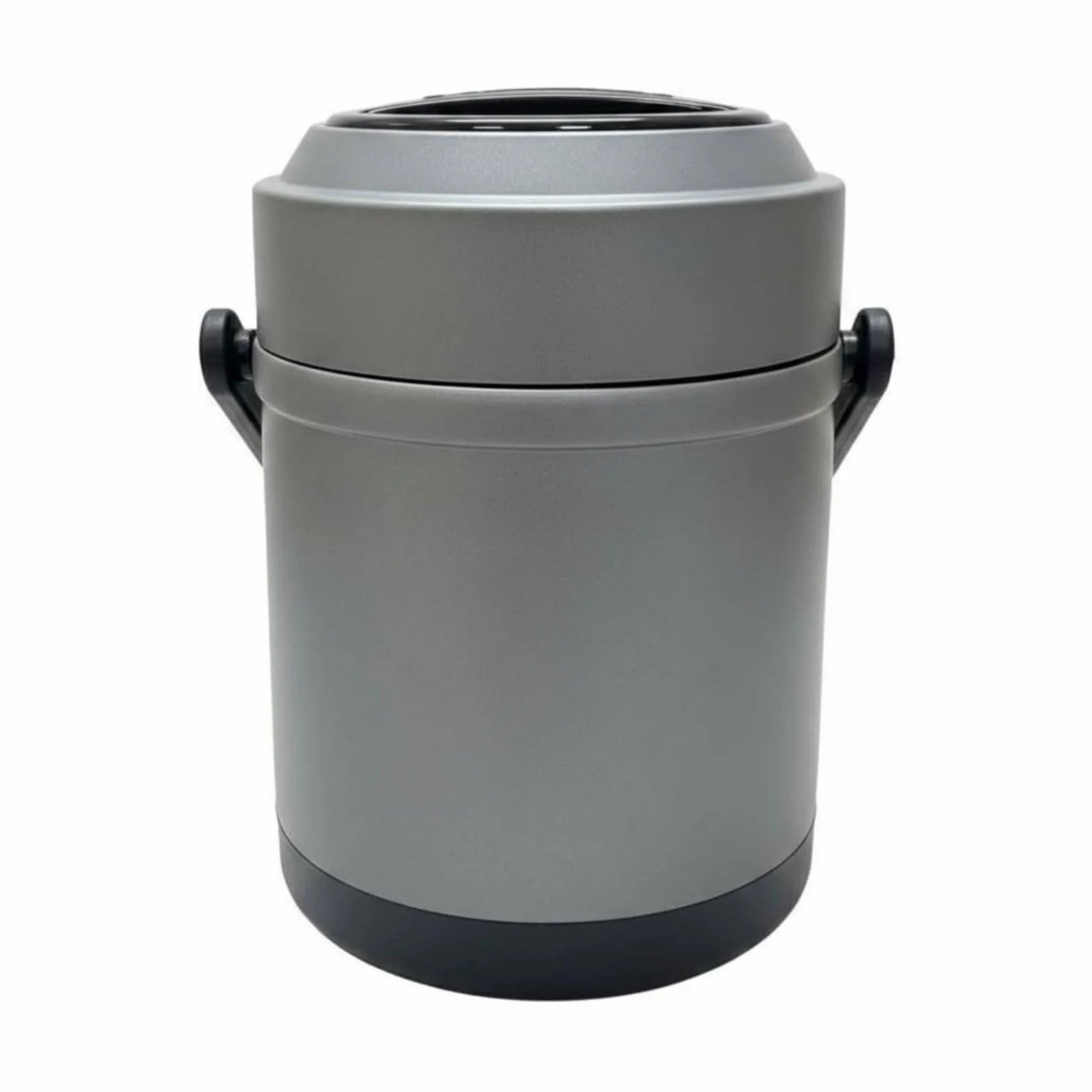 Contenedor Comida Térmica Acero Inoxidable ble Contenedor Térmico Acero Inoxidable Reutilizable Termo Comida para Trabajo, Viaje, Gris, Gris, 3.0L