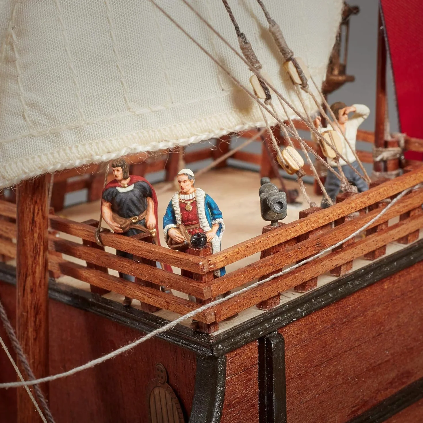 Artesanía Latina - Maqueta de Barco en Madera - Carabela Española del Descubrimiento de América, Santa María - Modelo 22411N, Escala 1:65 - Maquetas para Montar - Nivel Medio