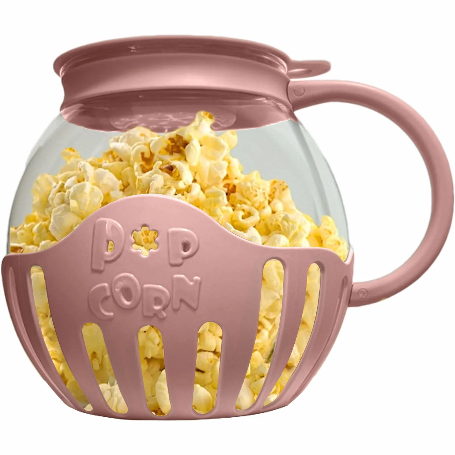 Máquina para hacer palomitas de maíz, cuenco de 2.25 cuartos de galón, vidrio de borosilicato apto para lavavajillas