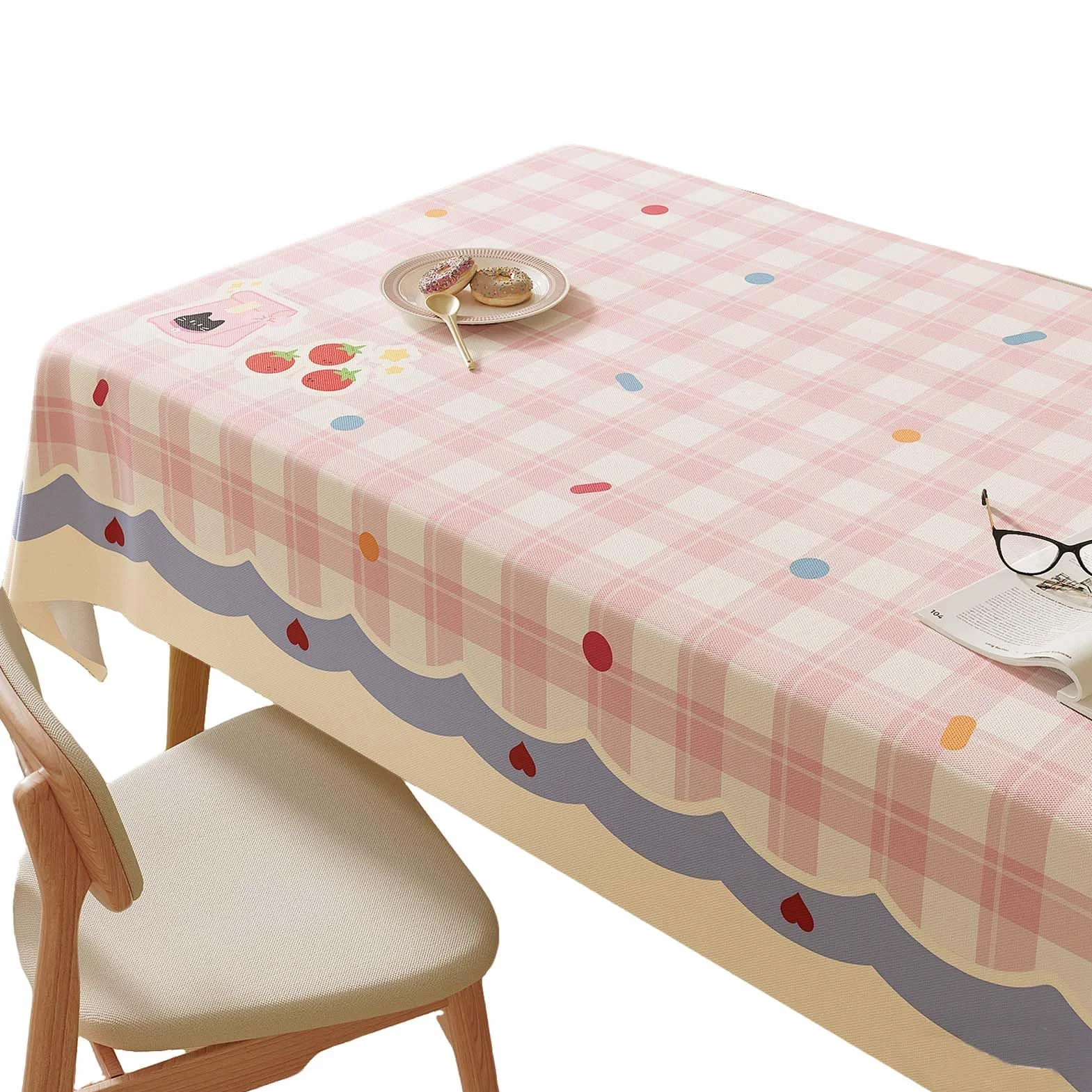 Mantel Impermeable Rectangular De PVC Lavable, Mantel Antimanchas Y Protector De Mesa para Cocina Comedor Terraza Jardín, Resistente Al Agua, Suave, Flexible Y Fácil De Limpiar
