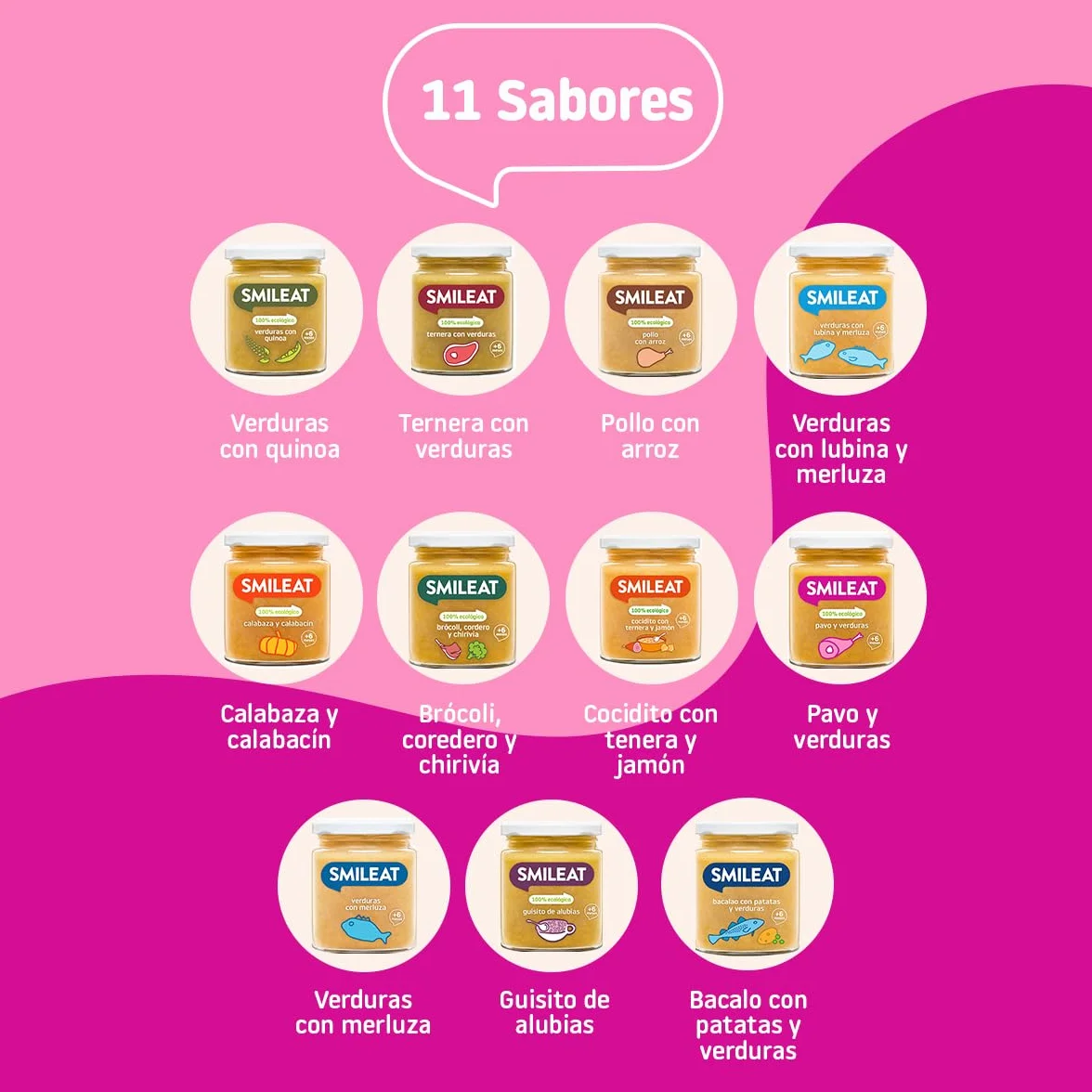 Smileat Tarrito infantil Pavo y Verduras 230g +6 Meses Sin Azúcar ni Sal Añadido