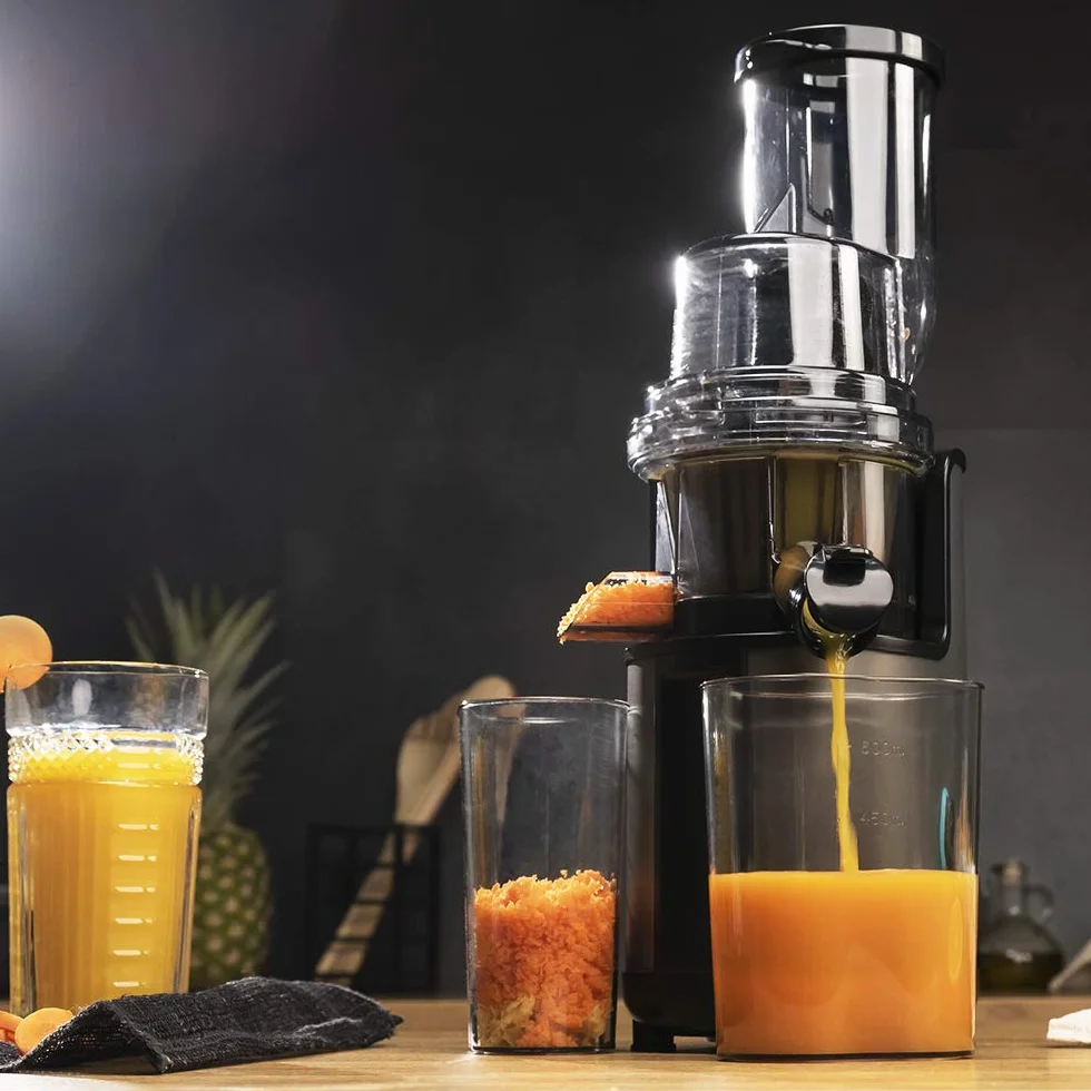 Cecotec Licuadora Frutas y Verduras prensado frío Juice&Live 2500 EasyClean 200 W Filtro fácil Limpieza Canal XL