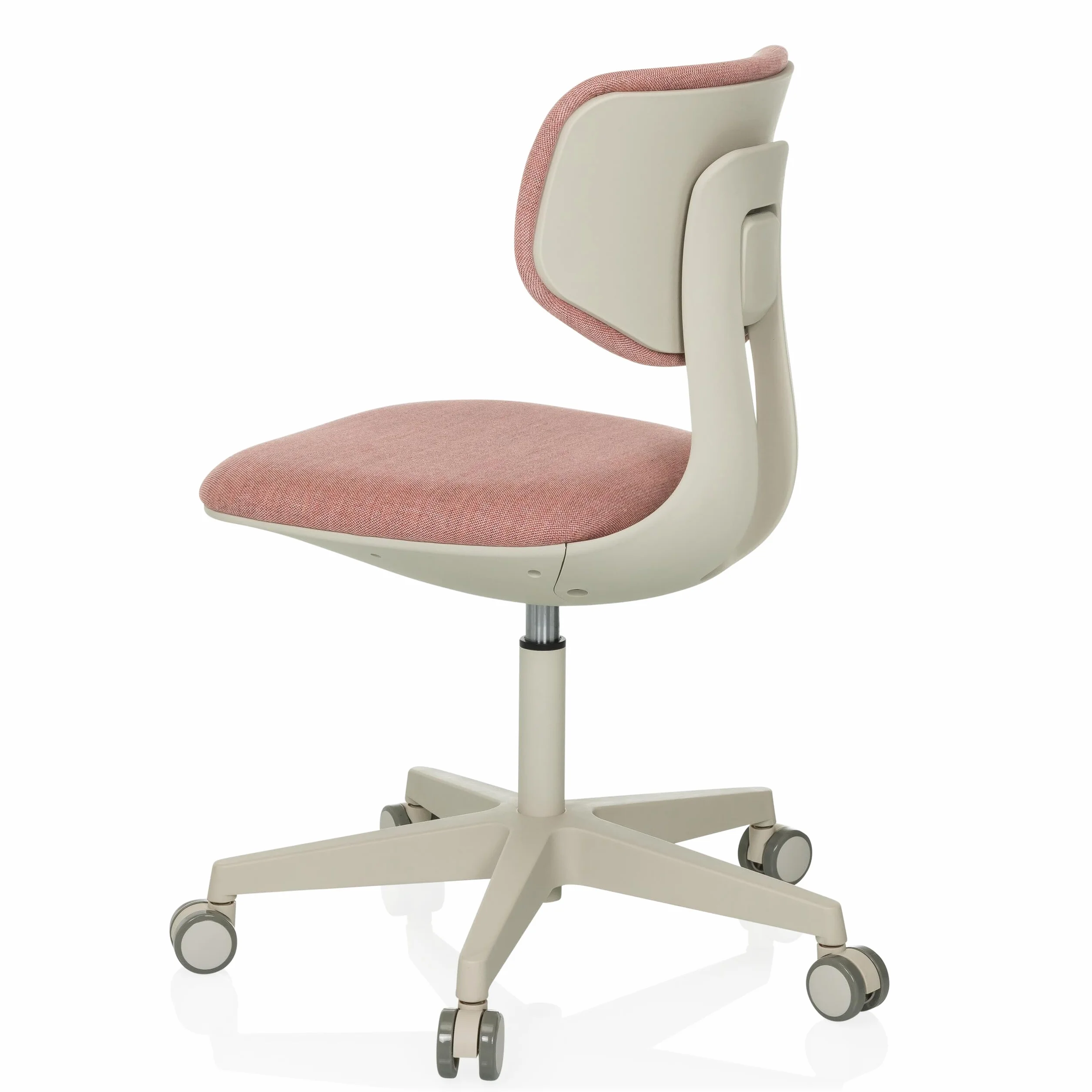 hjh OFFICE Silla giratoria para niños Respaldo Regulable en Altura Kid Classic Silla de Escritorio para niños de 6 a 12 años, Rosa