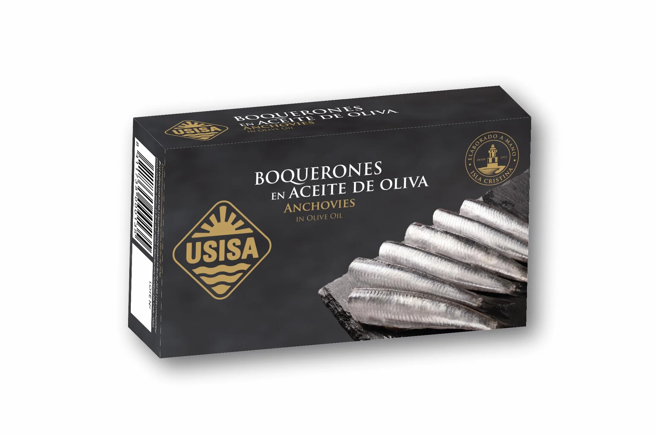 USISA Boquerones en Aceite de Oliva 5 Latas 120 g Conserva de Pescado