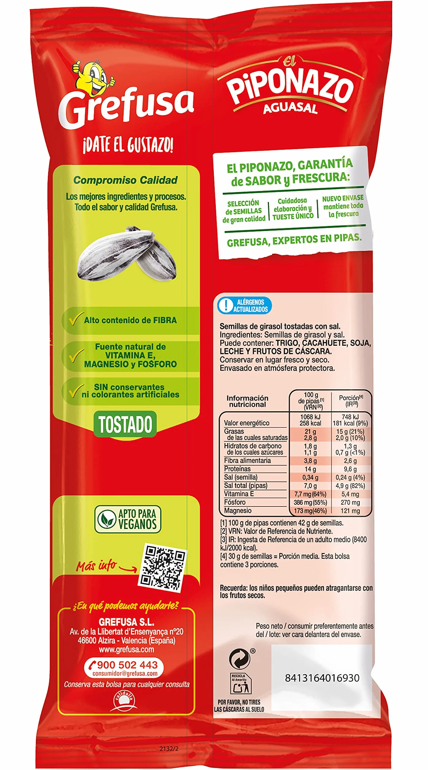 Piponazo Pipas de Garisol, 195g