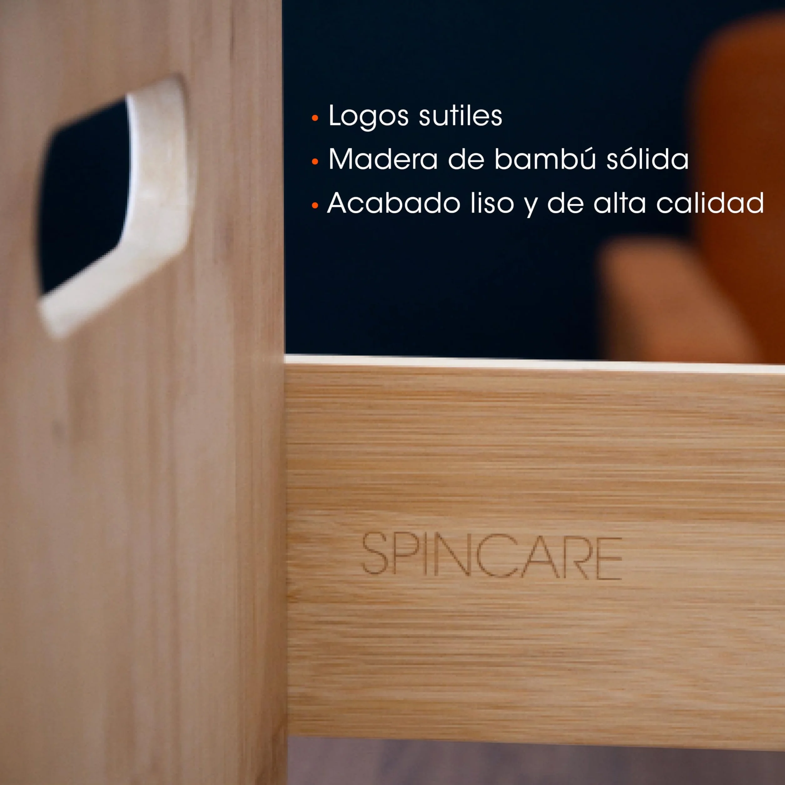 SPINCARE Caja de Almacenamiento para Discos de Vinilo de Madera de Bambú Premium 12 pulgadas Capacidad 80 Discos