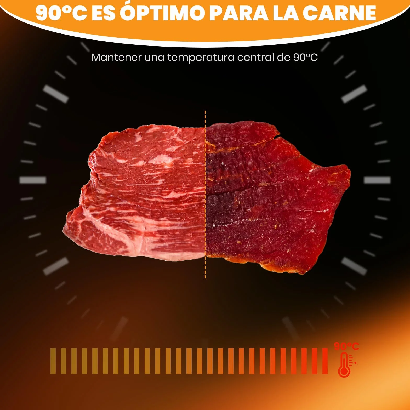 Deshidratador de alimentos 800 W, 12 bandejas acero inoxidable, 10.9 ft², control temperatura 190ºF, temporizador 24H