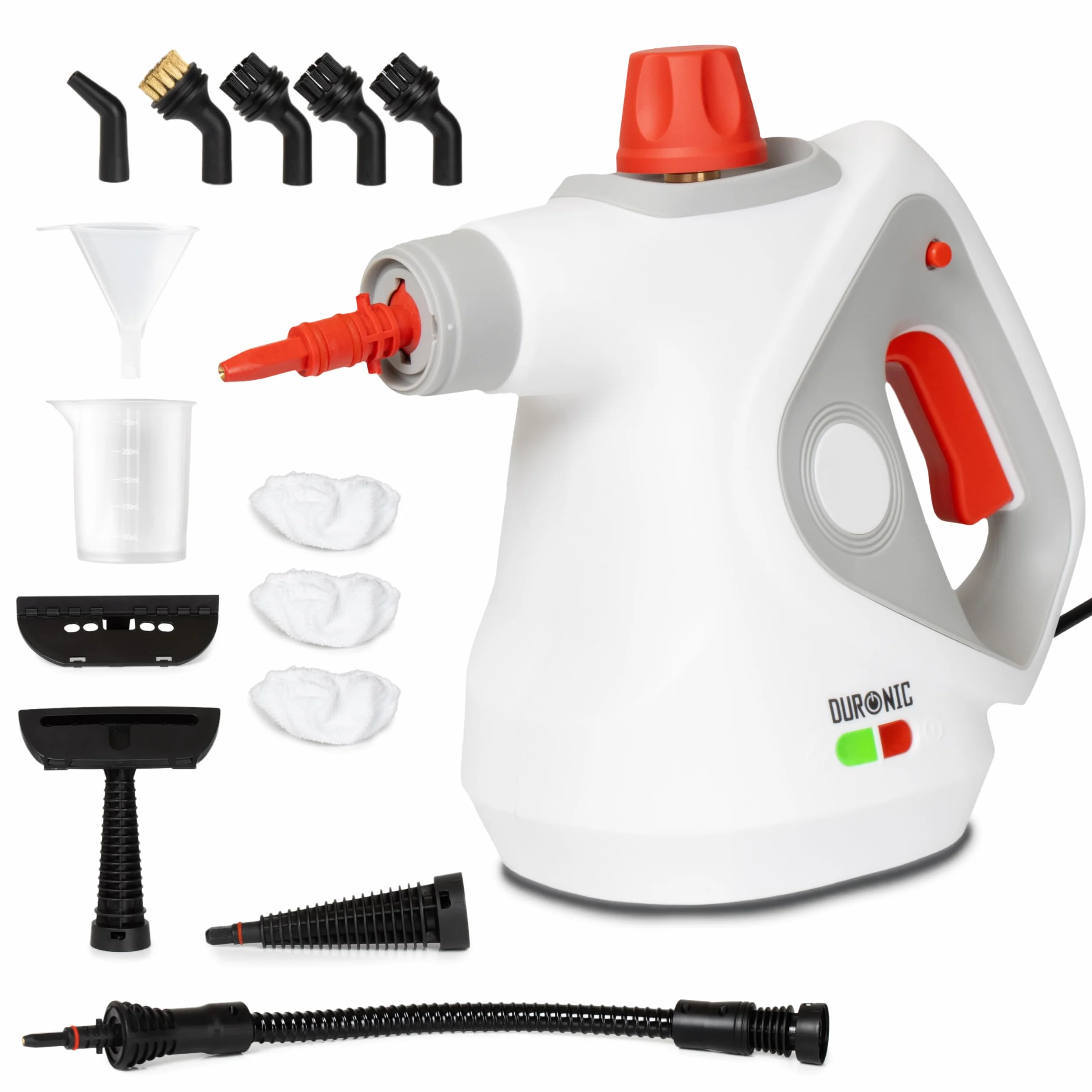Duronic SC32 WE Limpiador de Vapor de Mano 1050W Portátil Multifunción 350 ml