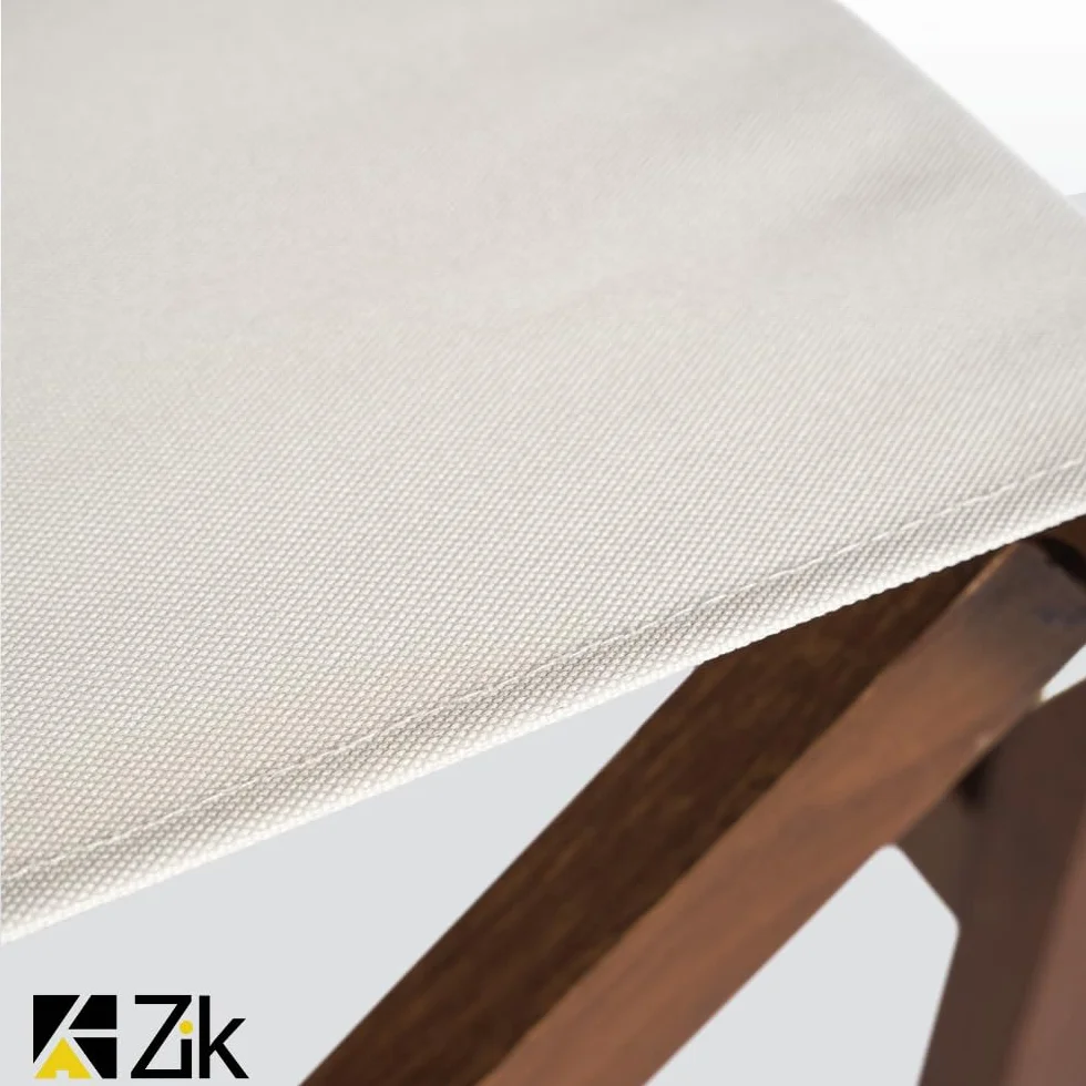 ZIK - Juego de 2 sillas de director plegables de madera, sillas de exterior plegables y plegables, sillas de madera para jardín, mar, playa, fácil mantenimiento, con rellenos extraíbles y lavables