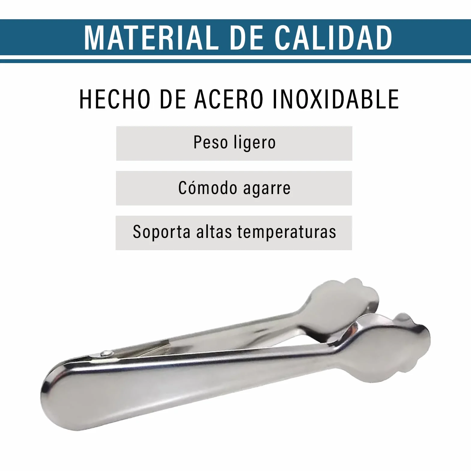 Pinzas para Hielo Pack de 3 para Servir Cubitos, Aperitivos y Cócteles