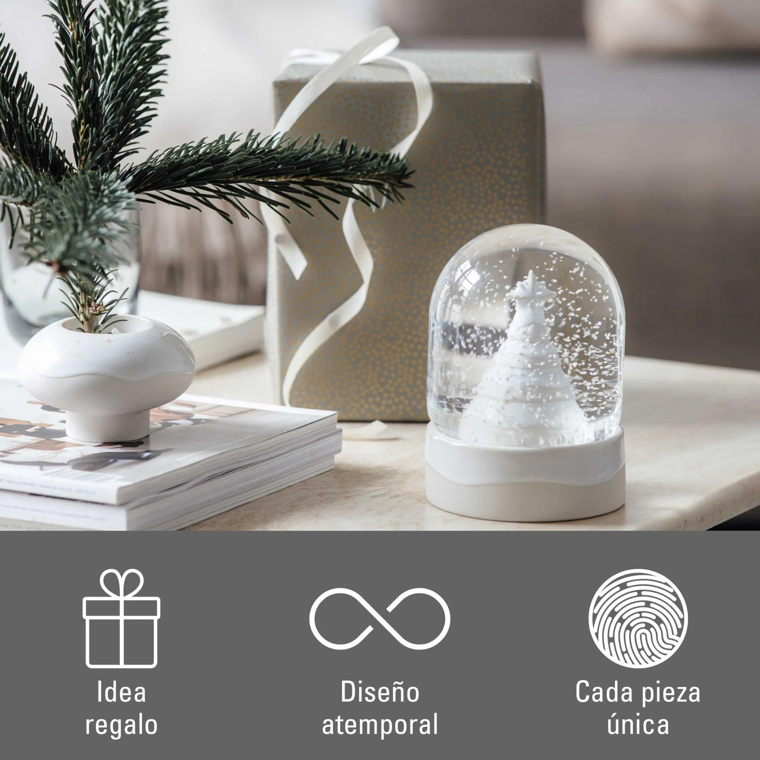 Villeroy & Boch Bola de Nieve Winter Glow 11x11x13 cm