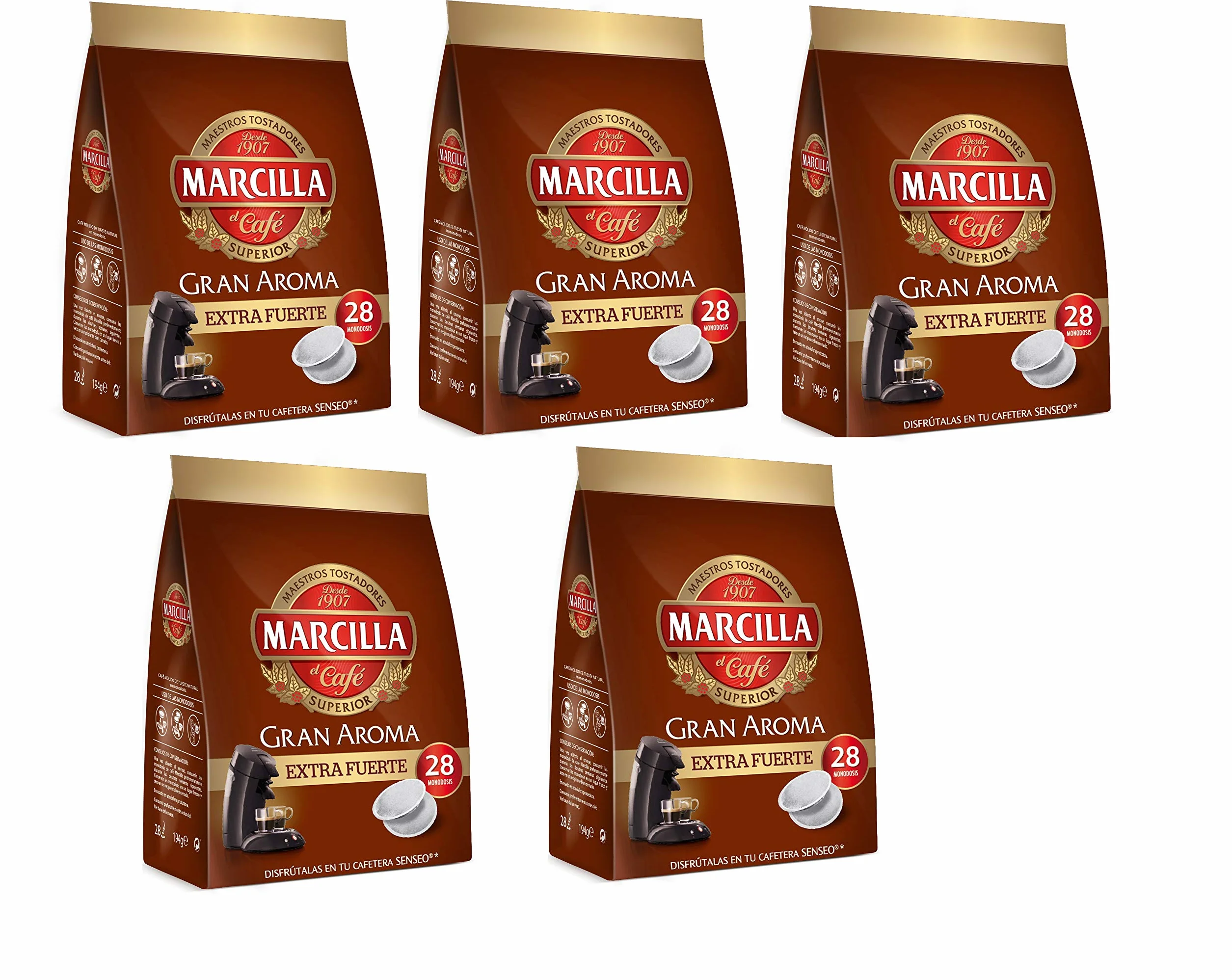 Marcilla Café Extra Fuerte para máquina Senseo - 140 monodosis