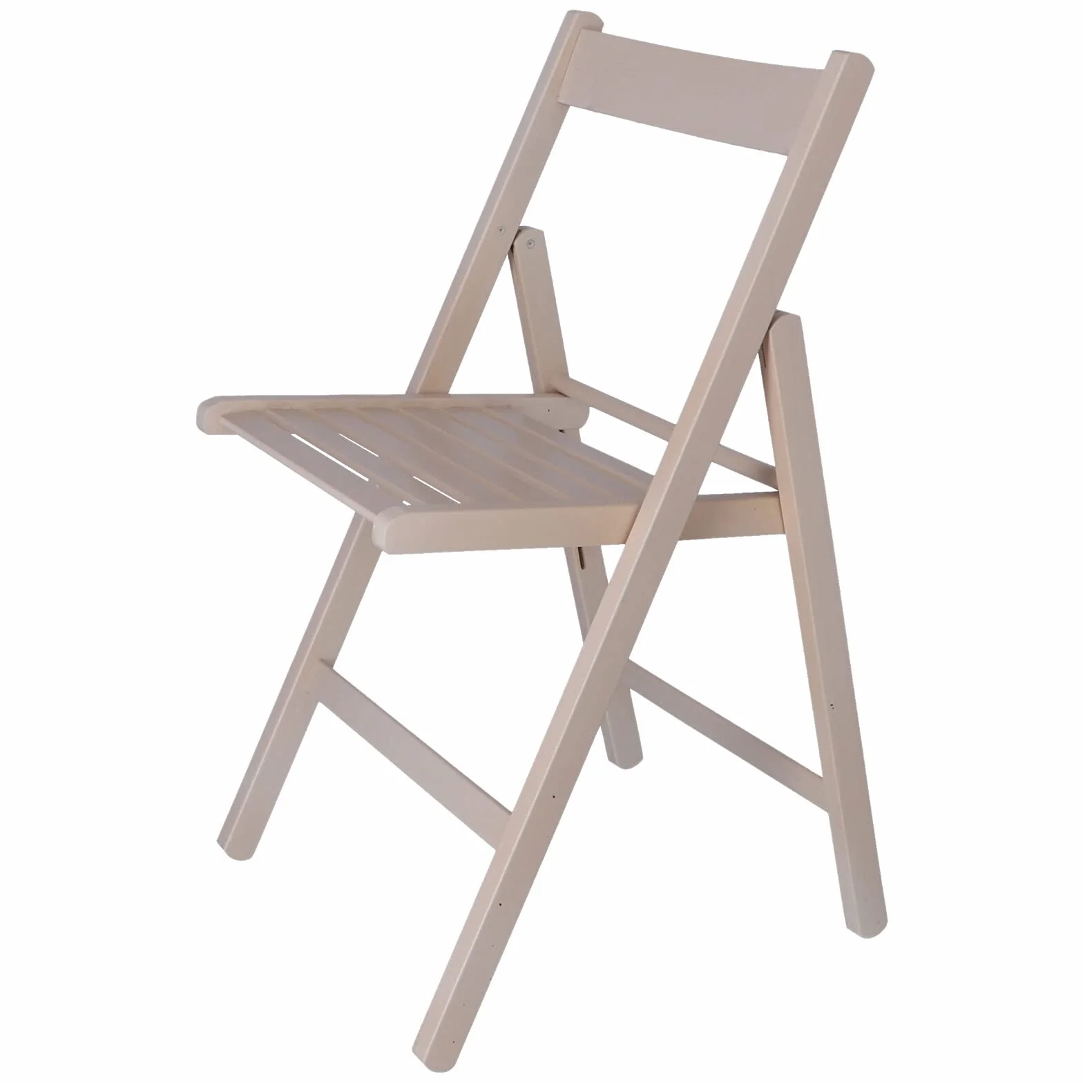 Aranaz | Silla Plegable | Diseño Moderno | Sillas Plegables y Ligeras para Exterior, Jardín o Terraza | Sillón con Reposabrazos y Respaldo | Asiento de Playa | Madera de Haya | Blanca | 43 x 47 x 79cm