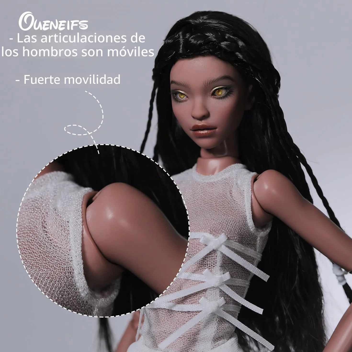 Oueneifs Banksy Doll BJD - Muñeca de resina especial de 1/4, cuerpo delgado, color de piel, color blanco, opción de regalo para niños de más de 15 años