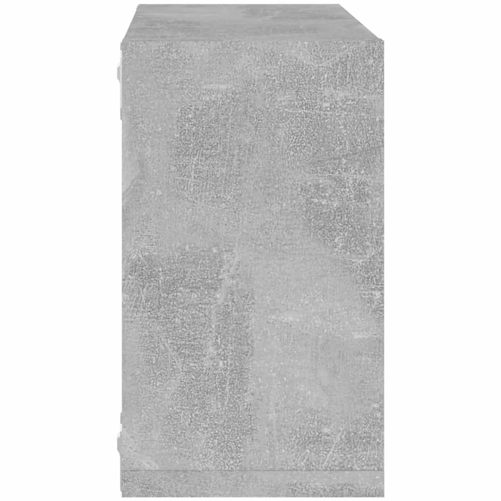 vidaXL Estante Cubo Pared Colgante 6x Gris Hormigón 26x15x26 cm