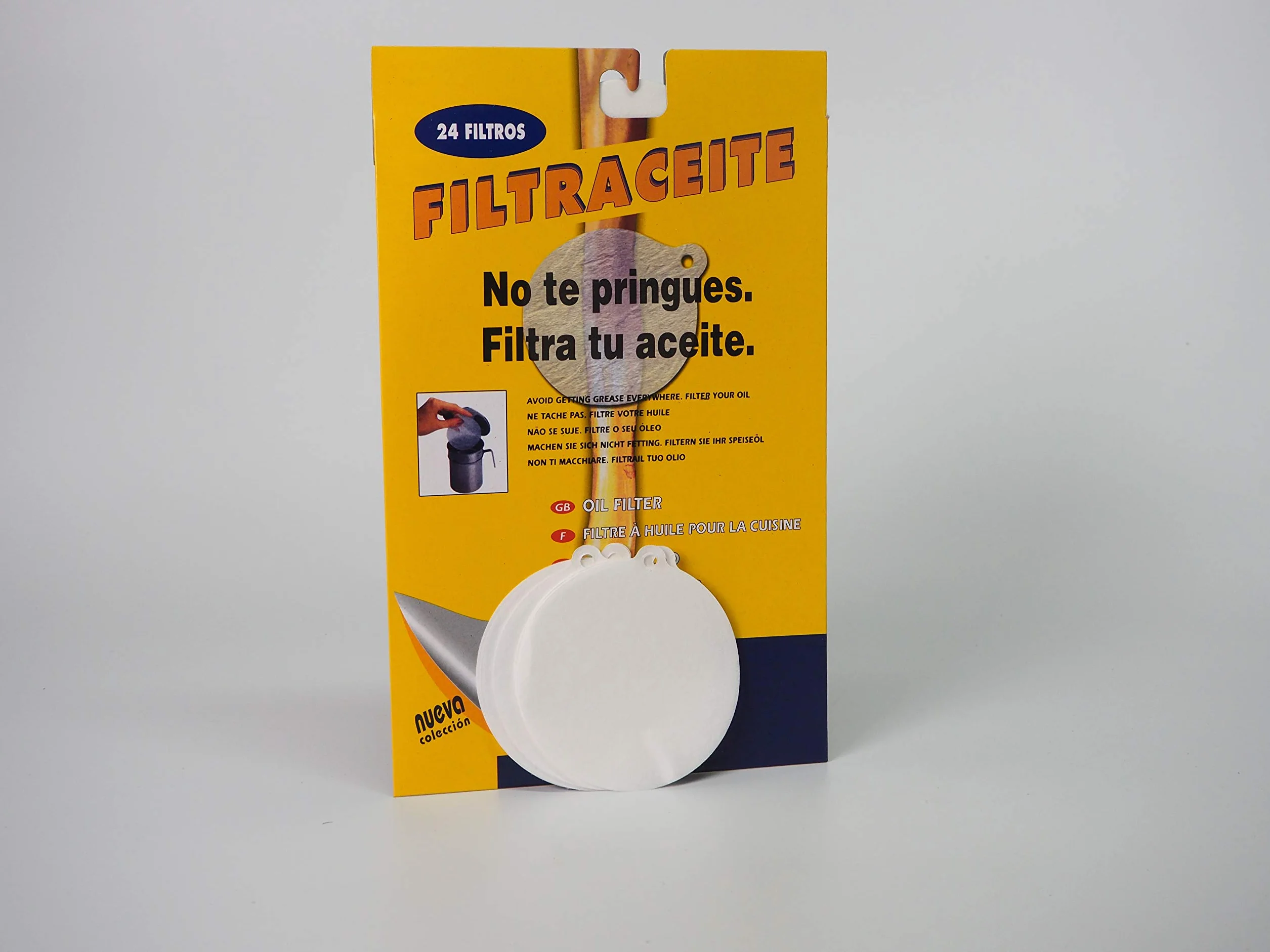 Filtro de Aceite Cocina Papel Blanco 24 Unidades