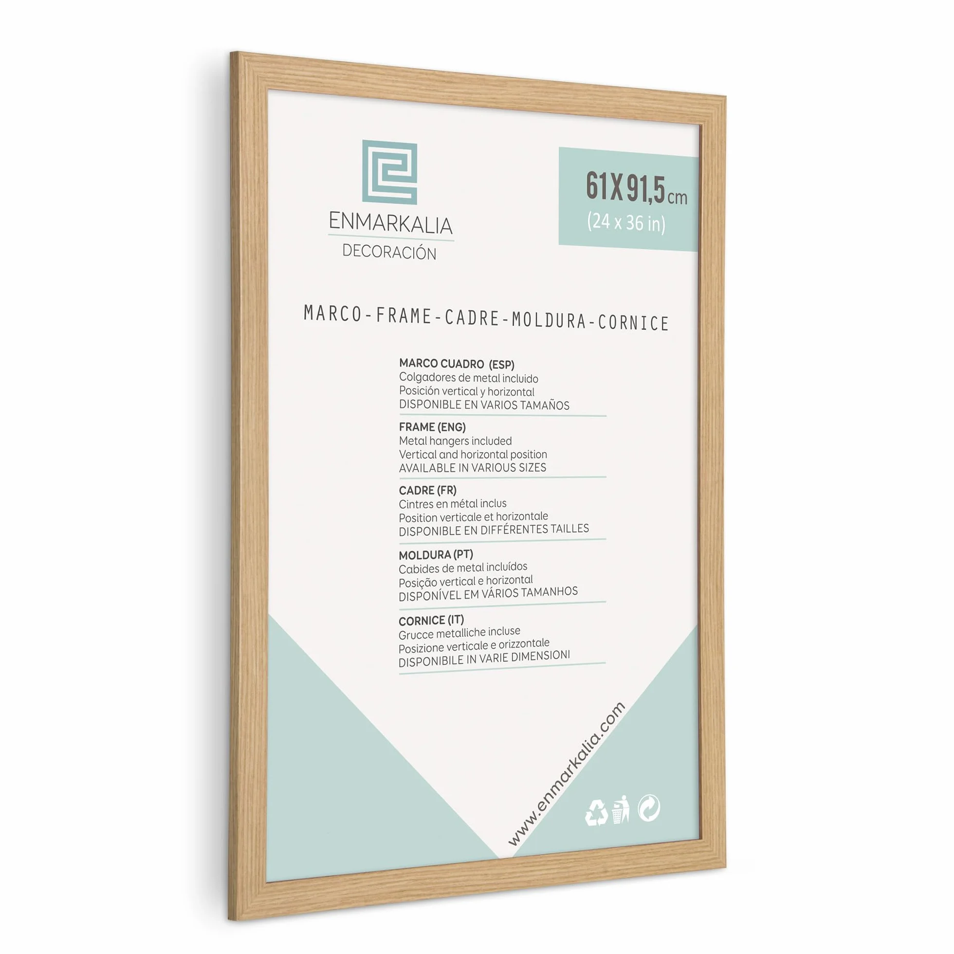 Pack de Marcos 61x91,5 (Poster) (61 x 91,5 (poster) 4 uds, Madera)