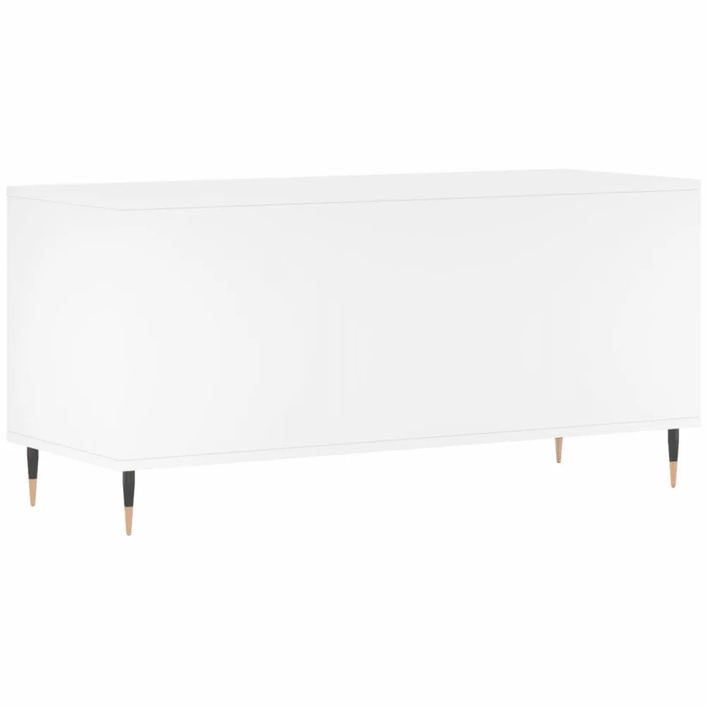 vidaXL Mueble para Discos Madera contrachapada Blanco 100x38x48 cm