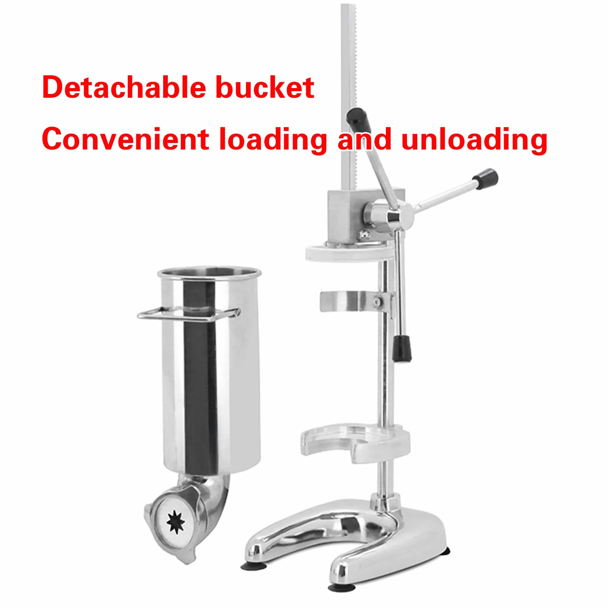 Máquina Comercial Vertical Para Hacer Churros, 5 Boquillas/moldes, Churrera Española De Acero Inoxidable Para Donas/churros Rellenos, Ideal Para Hogar, Restaurantes Y Panaderías 2L