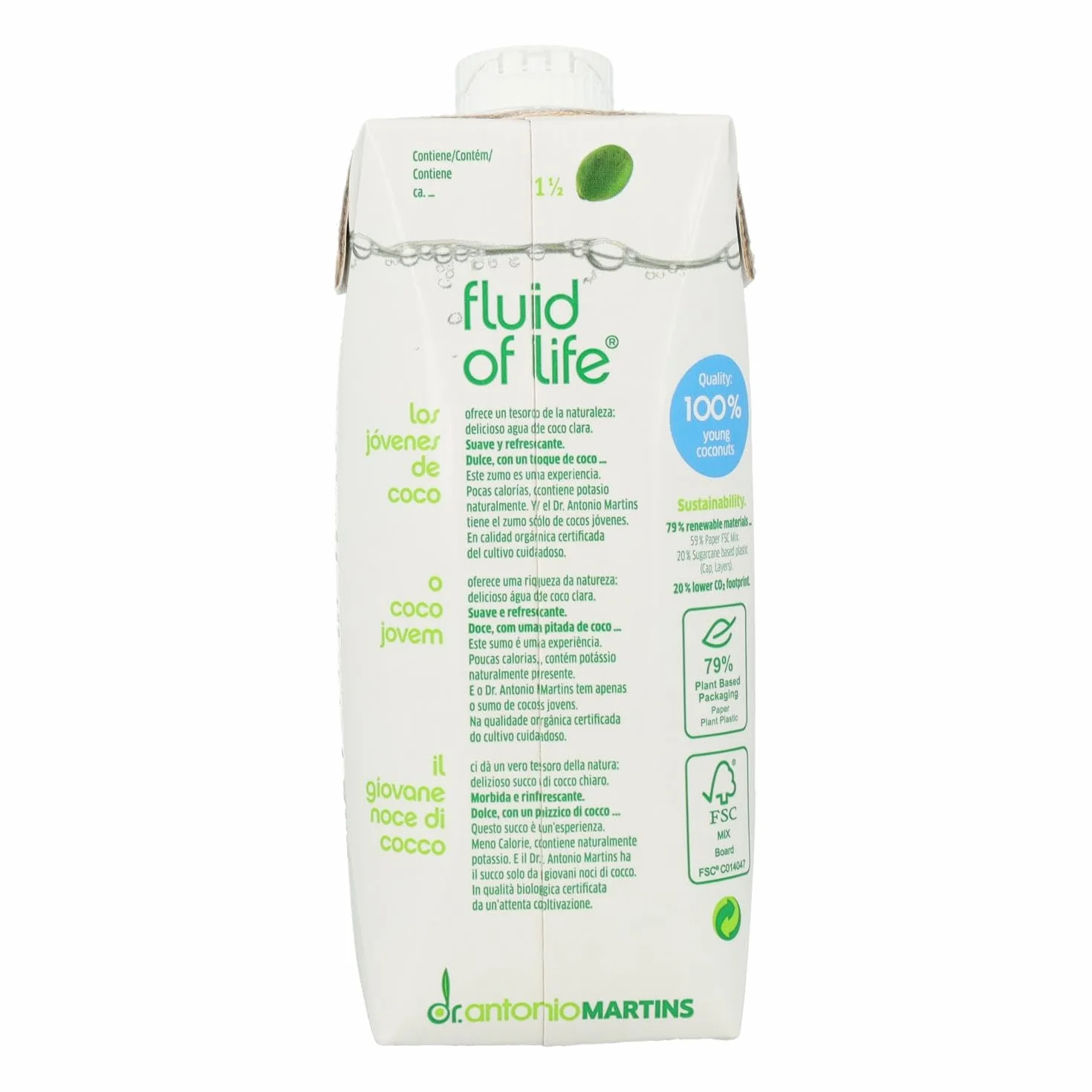 Agua de Coco Drink Natural Verde 500 ml
