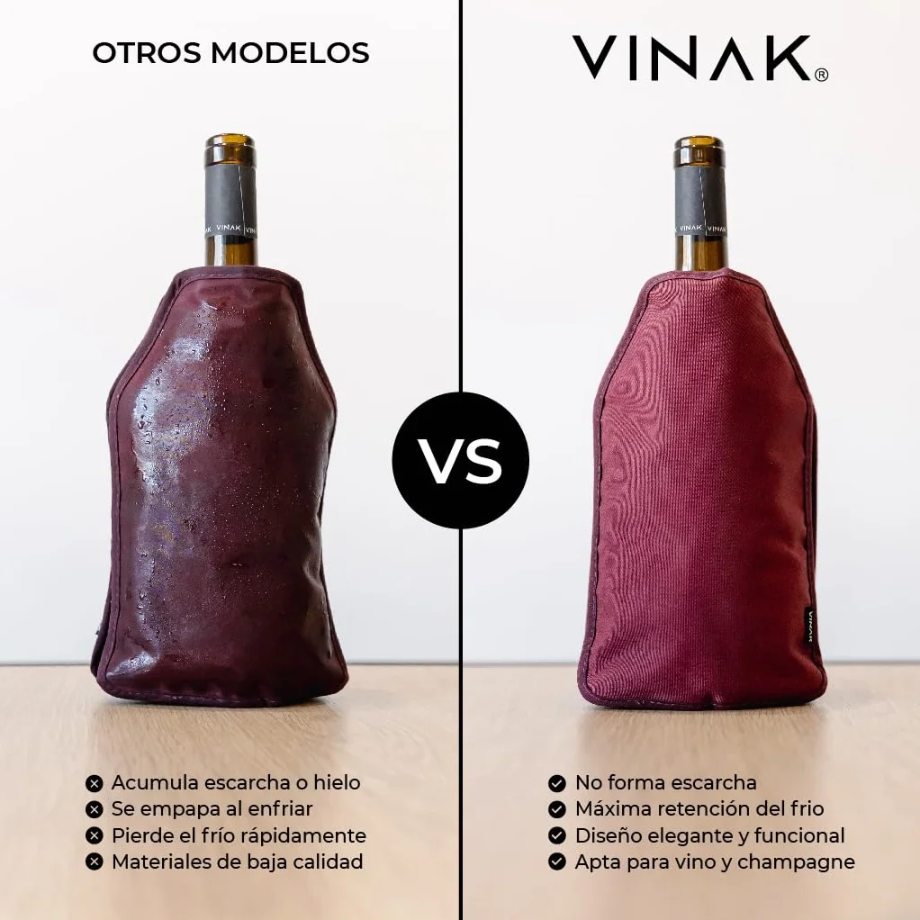Funda enfriadora XPERT para botellas de vino Negro 5 capas aislantes