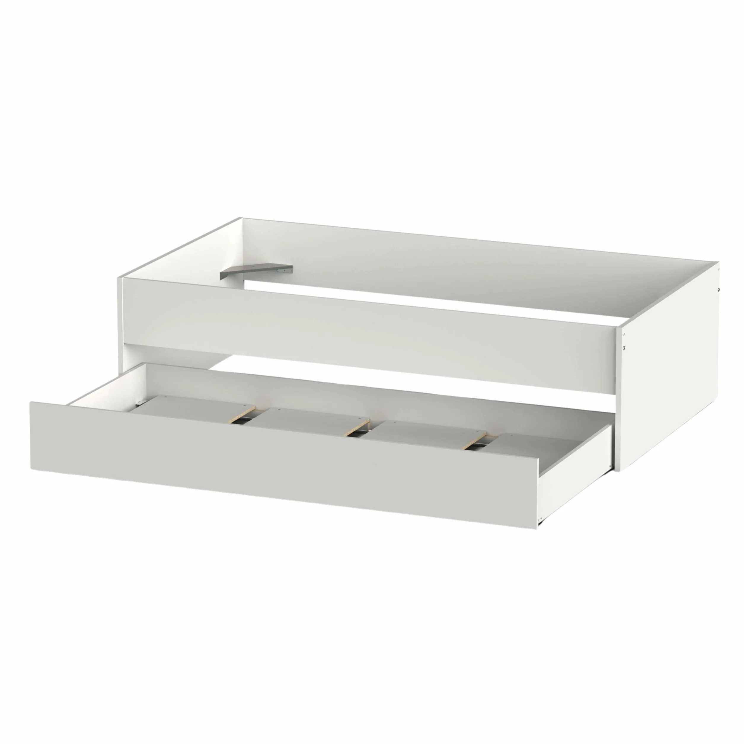 Miroytengo Pack Muebles Dormitorio Juvenil Tibet Estilo Contemporáneo en Color Blanco Mate (Cama 105x190 cm + Armario + Cómoda)