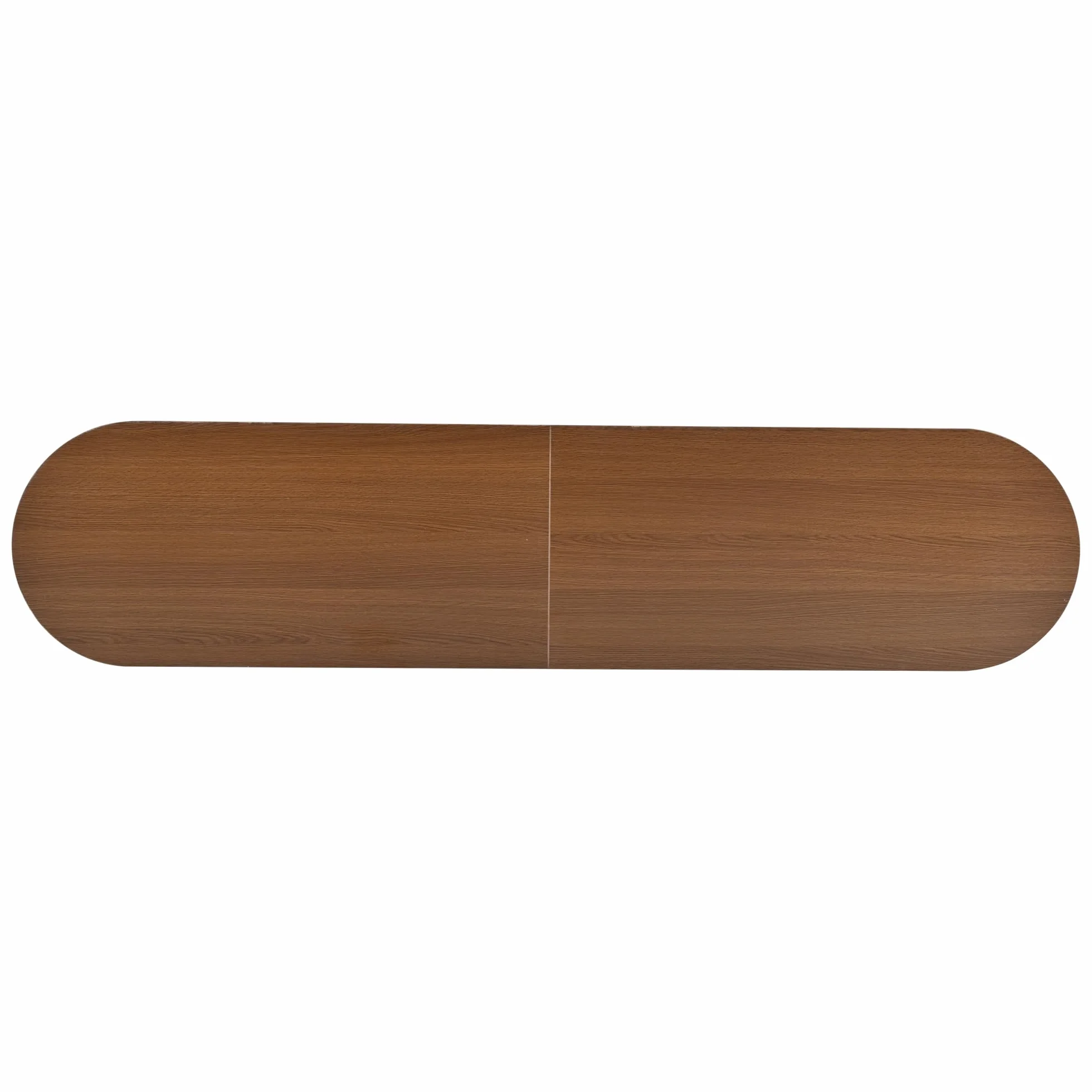 Armario de TV de salón con espacio de almacenamiento y tablero redondo de madera de densidad media con 2 cajones, apto para 175 x 40 x 42 cm
