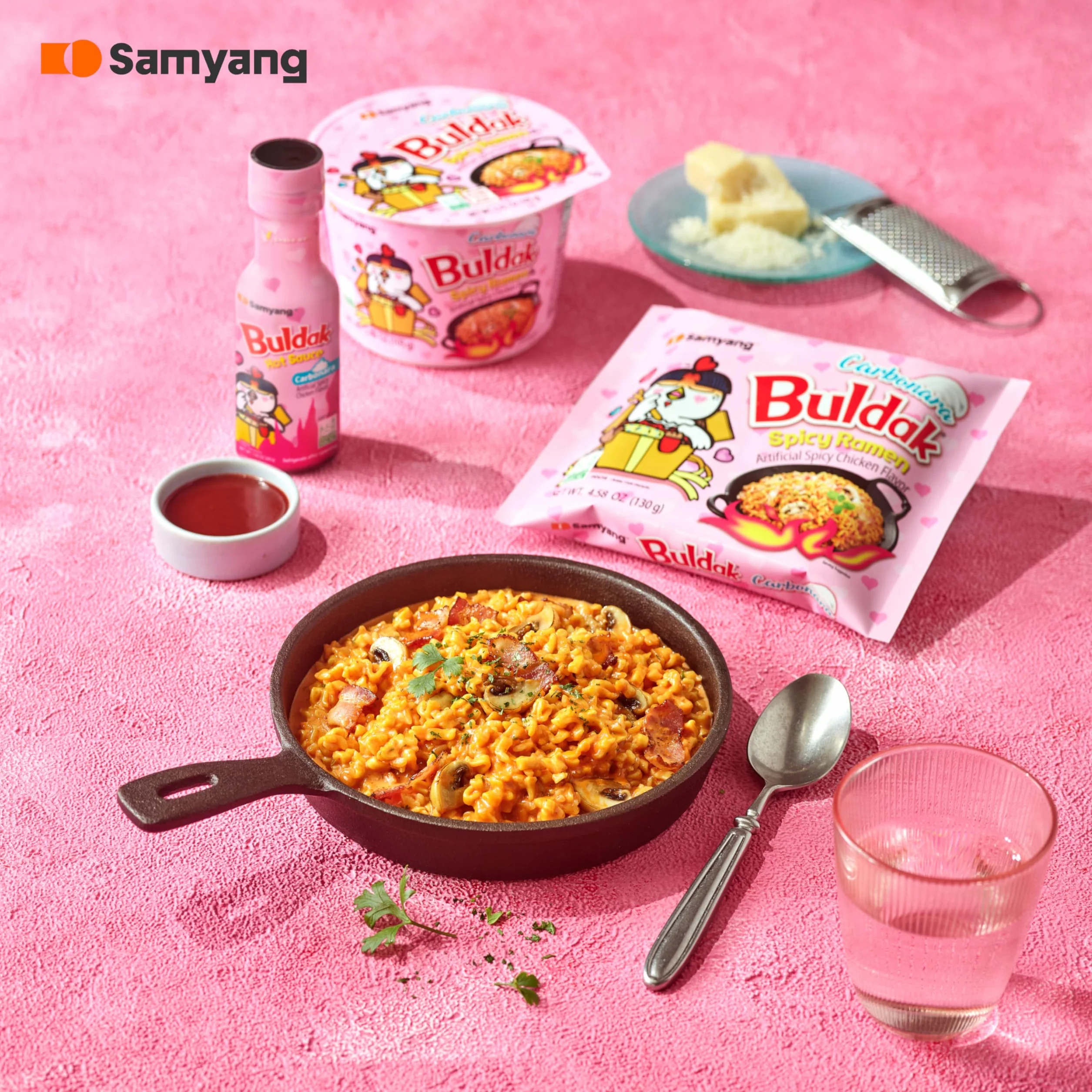 Samyang Carbo Buldak Fideos superpicantes paquete de 5