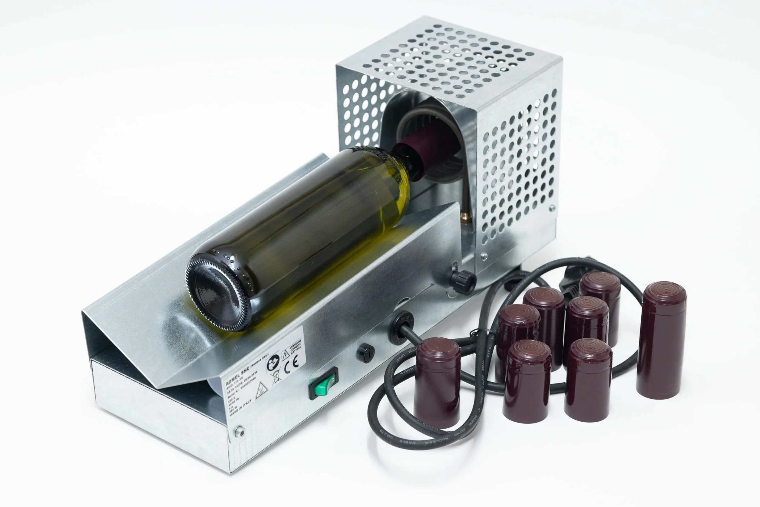 Generico Termocapsuladora de hierro galvanizado para cápsulas termorretráctiles en botellas de vidrio para vino y aceite