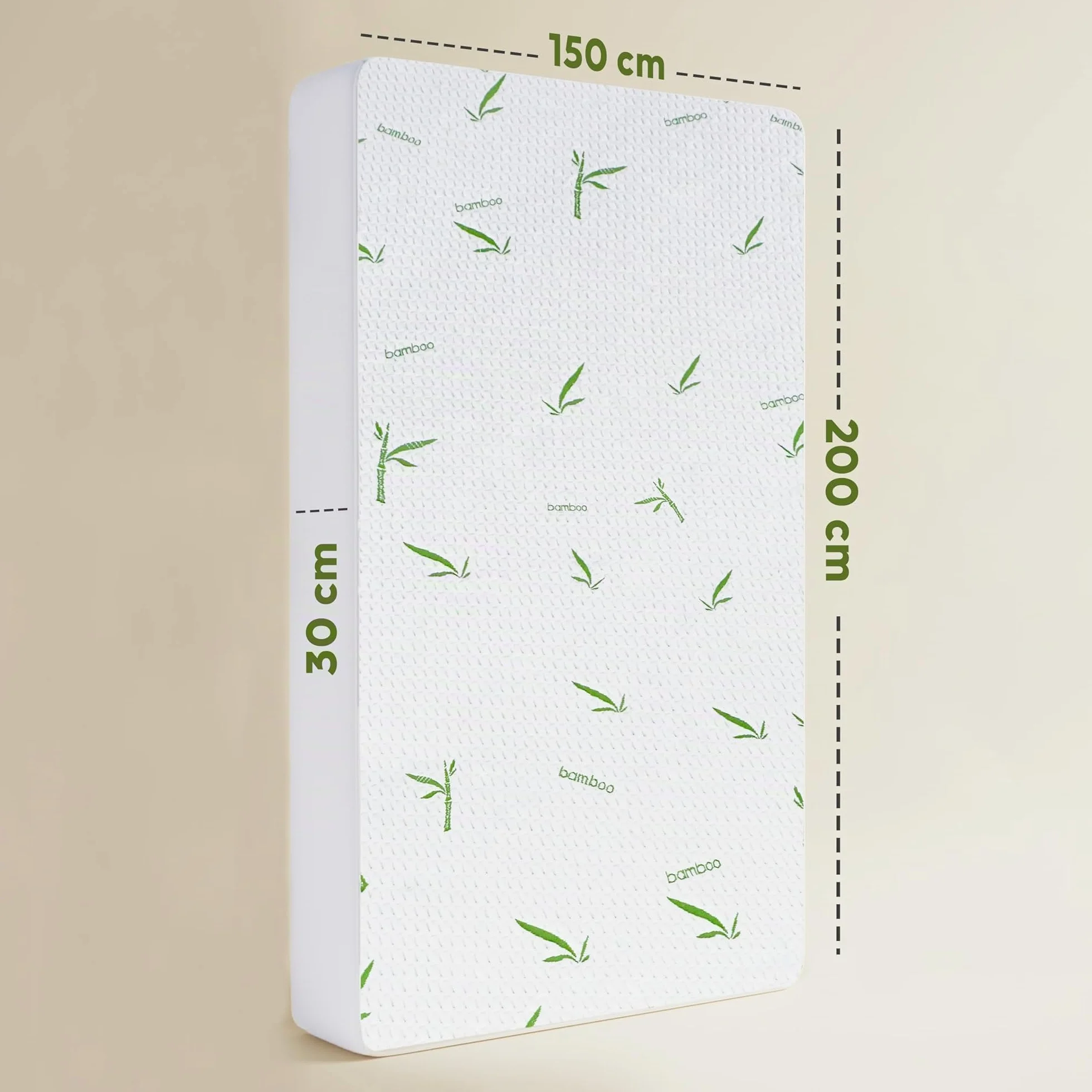 Utopia Bedding Protector de Colchón 150 x 200 x 30 cm Impermeable, Viscosa Premium, Certificación Oeko-Tex, Cubre Colchón Transpirable, Elástico En Todo