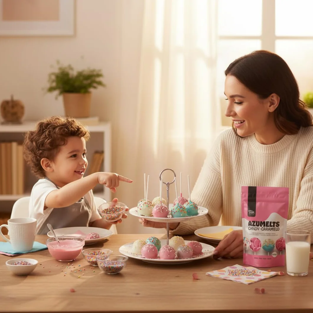 Azucren Cobertura para Derretir Sabor Chocolate 250 g Rosa