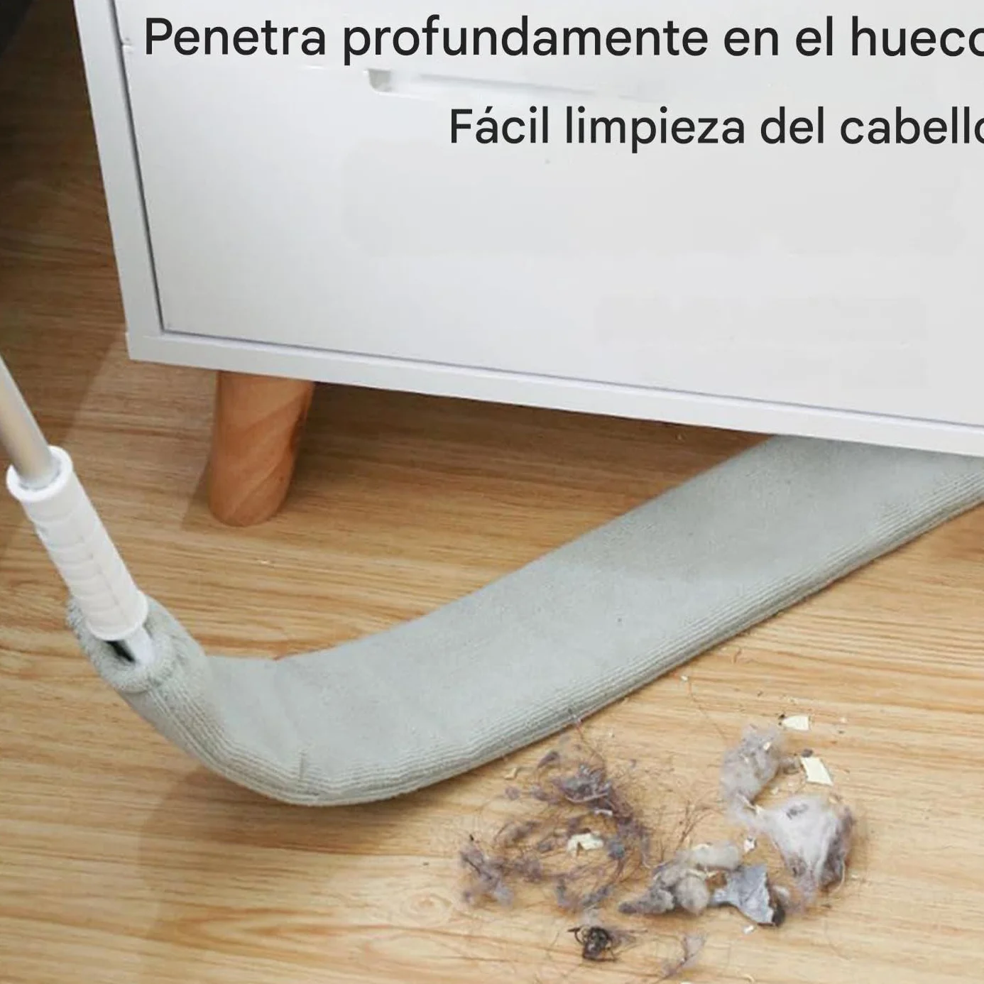 Bajo Electrodomésticos - Cepillo para Polvo Limpiador Plano Retráctil con Mango Largo | Plumero para Debajo De Muebles para Sofá Cama Muebles Parte Inferior Suelo Grietas Techos Altos Piso
