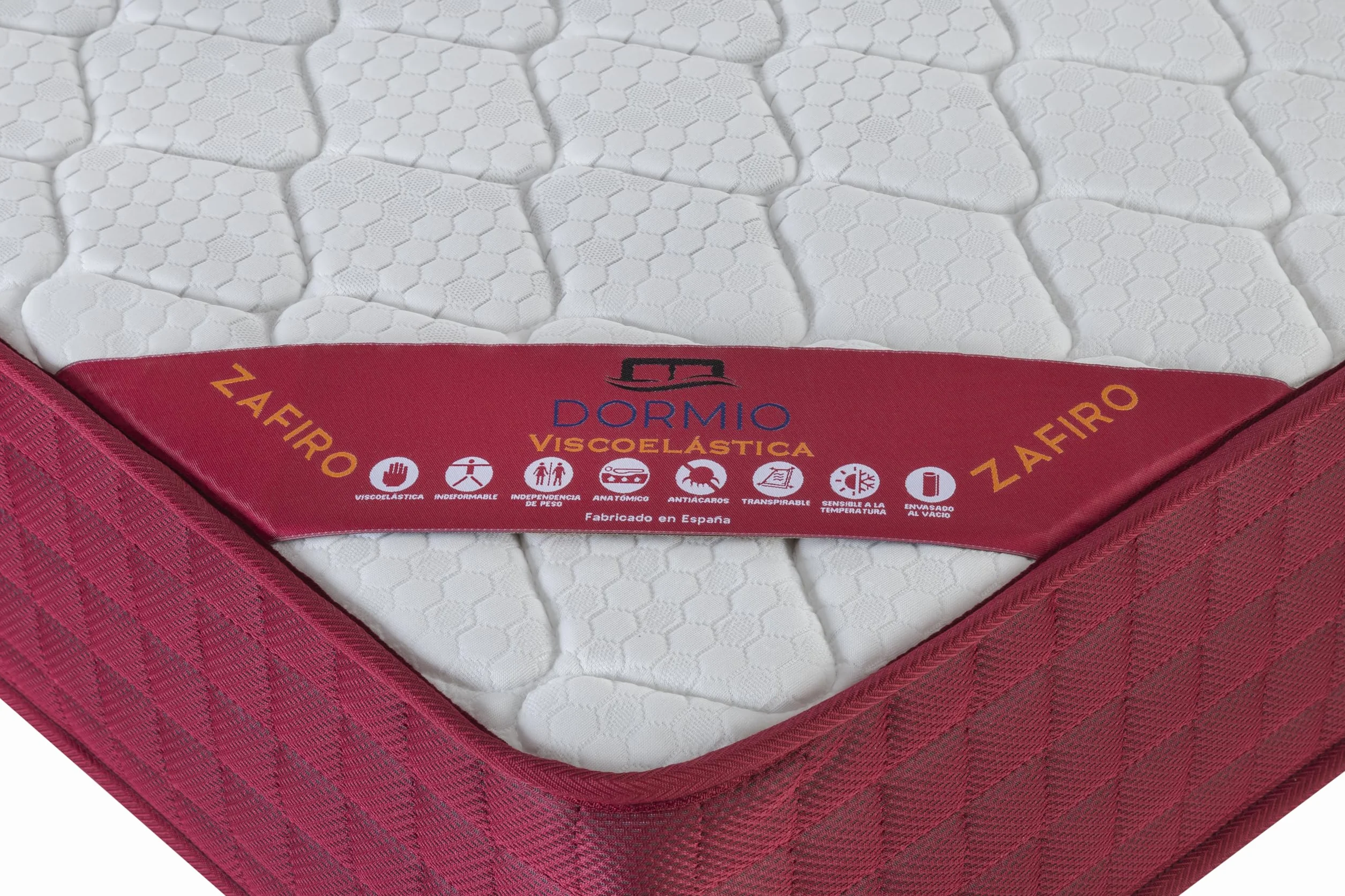 Dormio Zafiro Colchón Viscoelástico 90x190 Altura 21 cm Transpirable Antiácaros