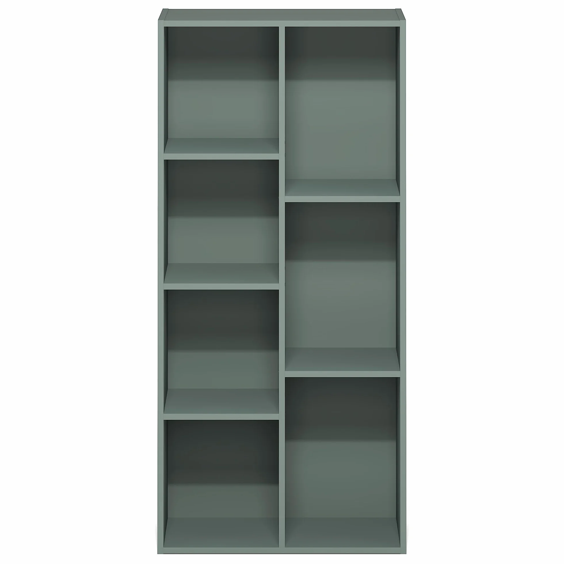 Furinno Luder Estantería De 7 Cubos 9,4x19,5x41,7 para Salón Dormitorio Oficina Verde Salvia