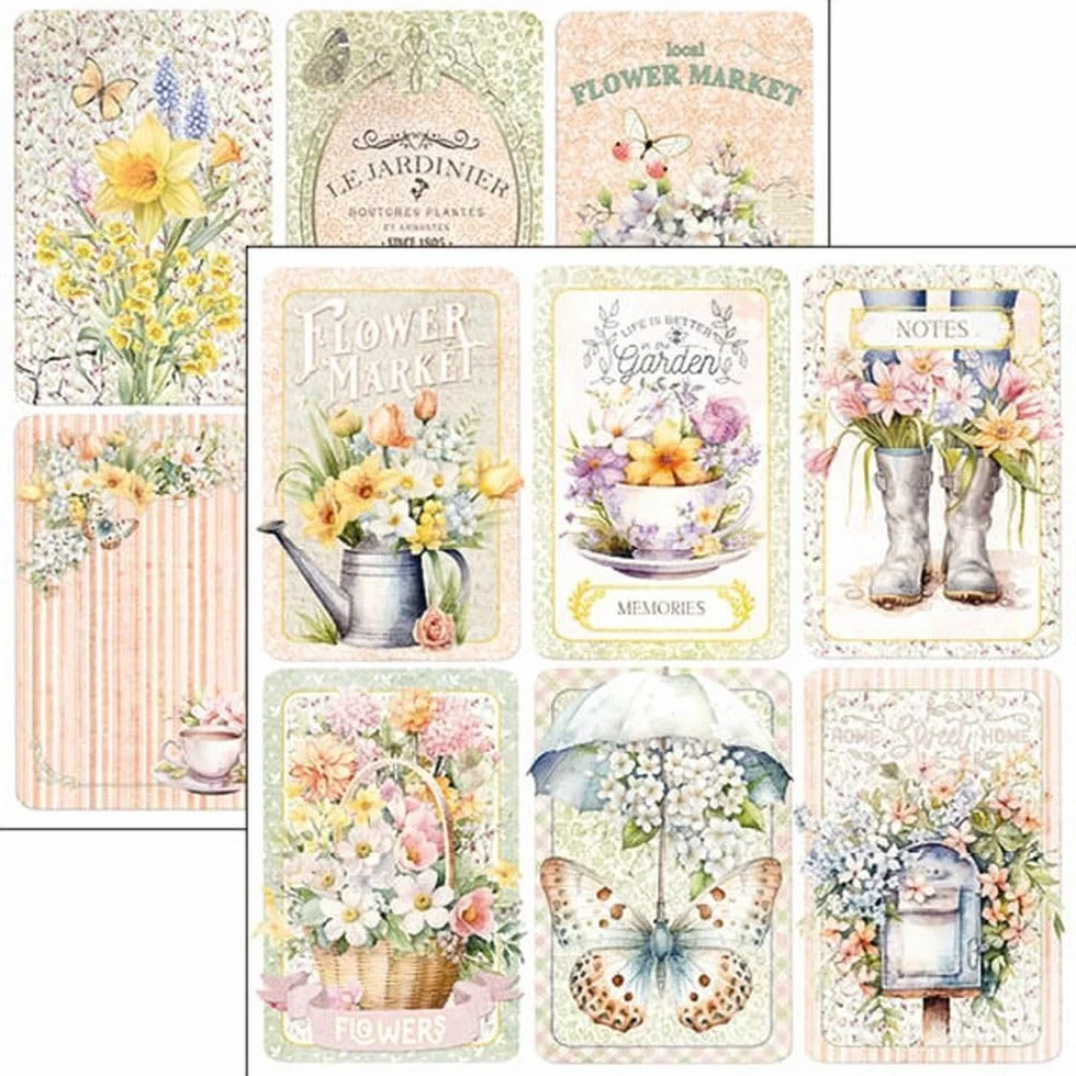 Ciao Bella Colección Floristería Paper Pad 12"x12"