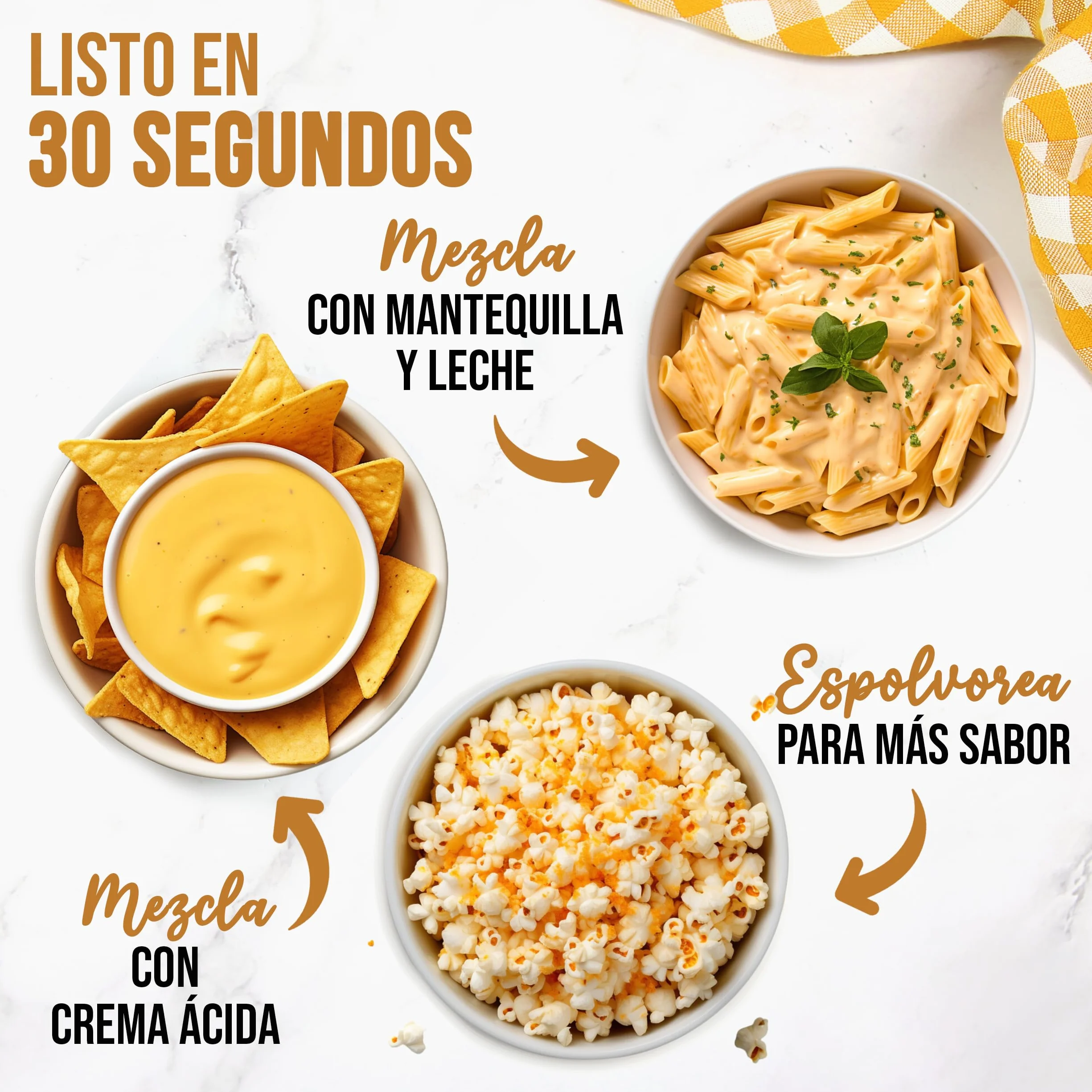 Polvo de Queso Cheddar 300g – Sabor de Queso Instantáneo, Siempre Listo, Sin Frigorífico, Elaborado en Europa con Queso Real