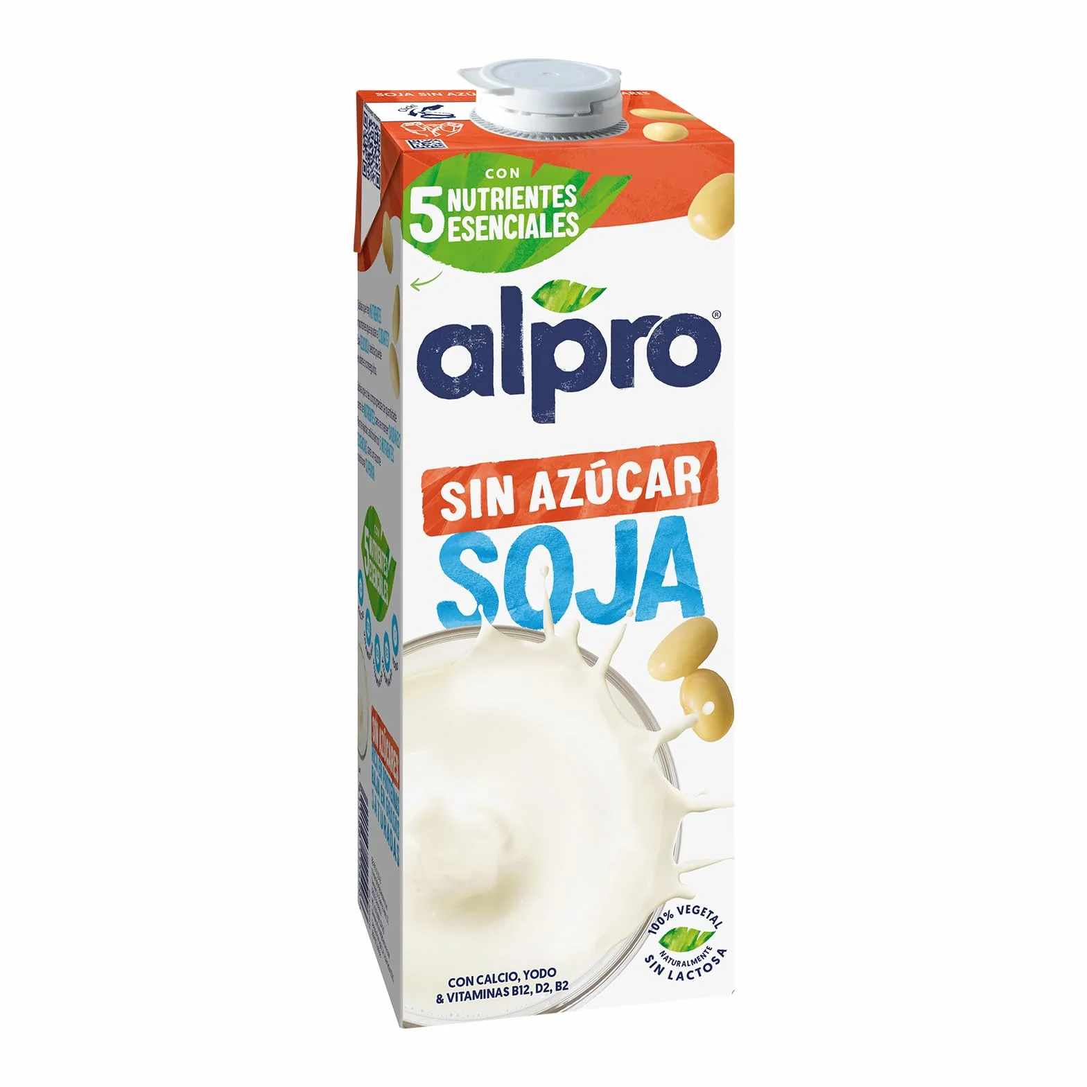 Alpro Bebida Vegetal de Soja sin Azúcar Pack 6 x 1L