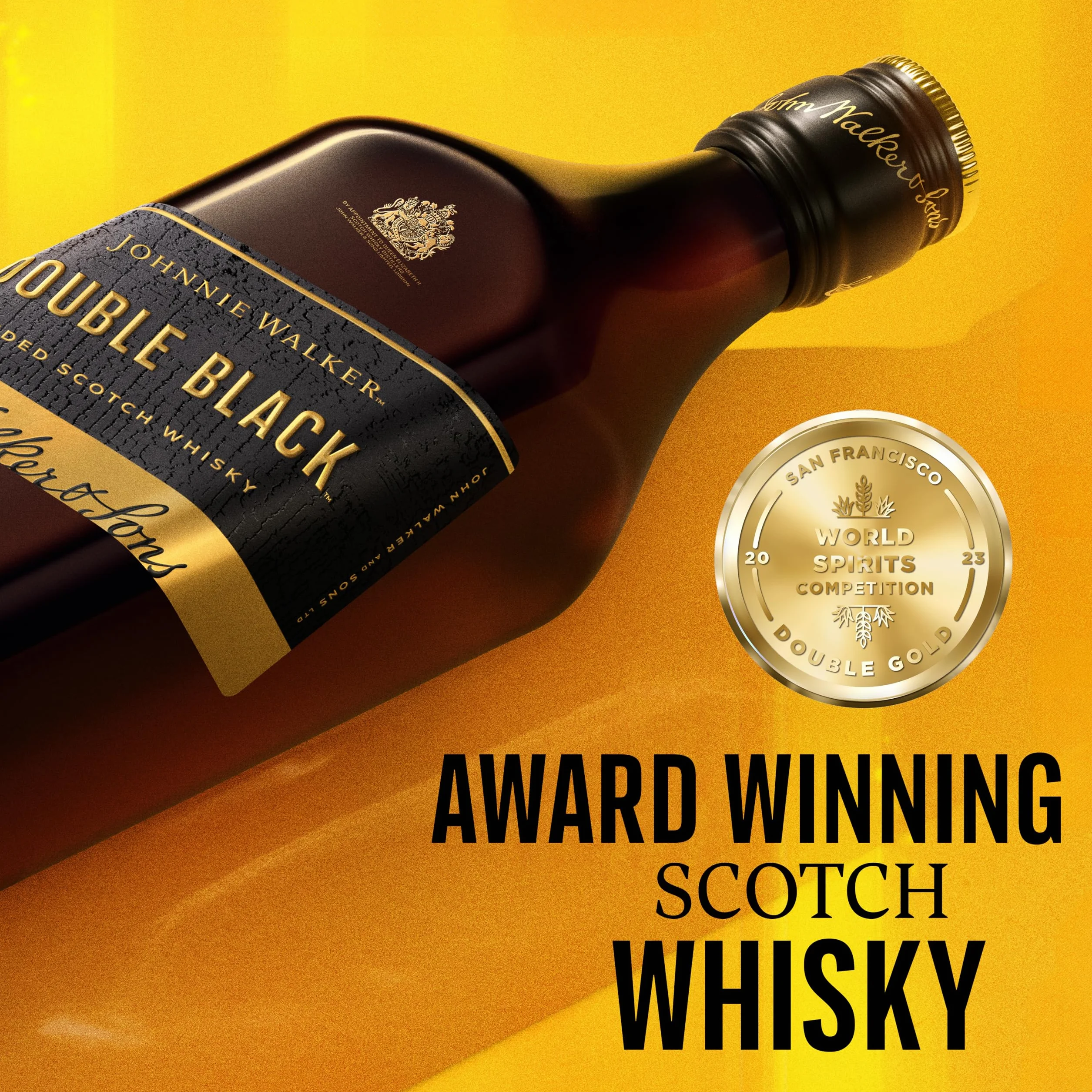 Johnnie Walker Double Black Label Blended Scotch Whisky 700 ml